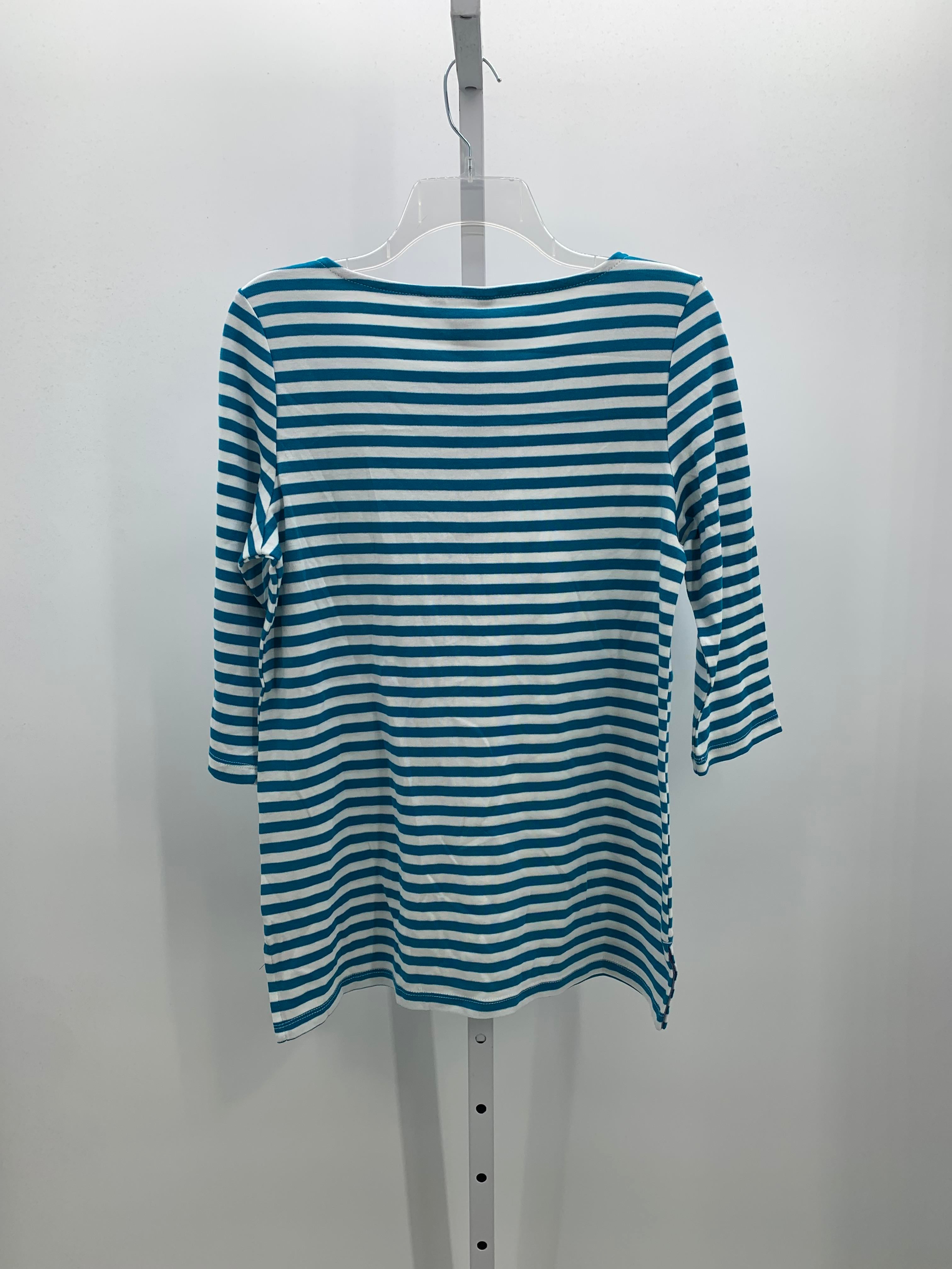 Lands End Size Medium Misses 3/4 Sleeve Shirt
