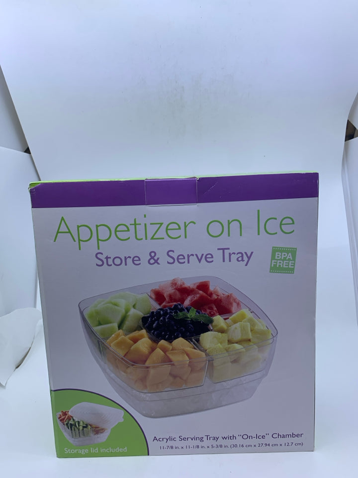 NIB APPETIZER TRAY ON ICE SET.