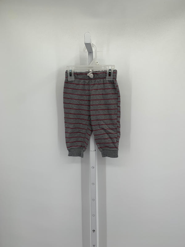 RED STRIPES KNIT PANTS