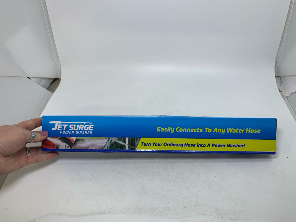 NIB JET SURGE POWER WASHER HOSE ATTACHMENT.