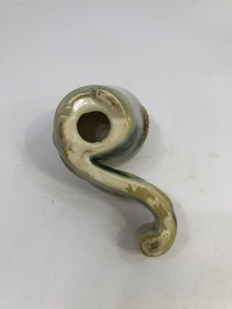 CORNUCOPIA TAPERED CANDLE HOLDER.