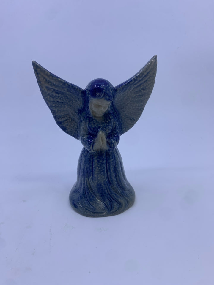 BLUE POTTERY ANGEL.