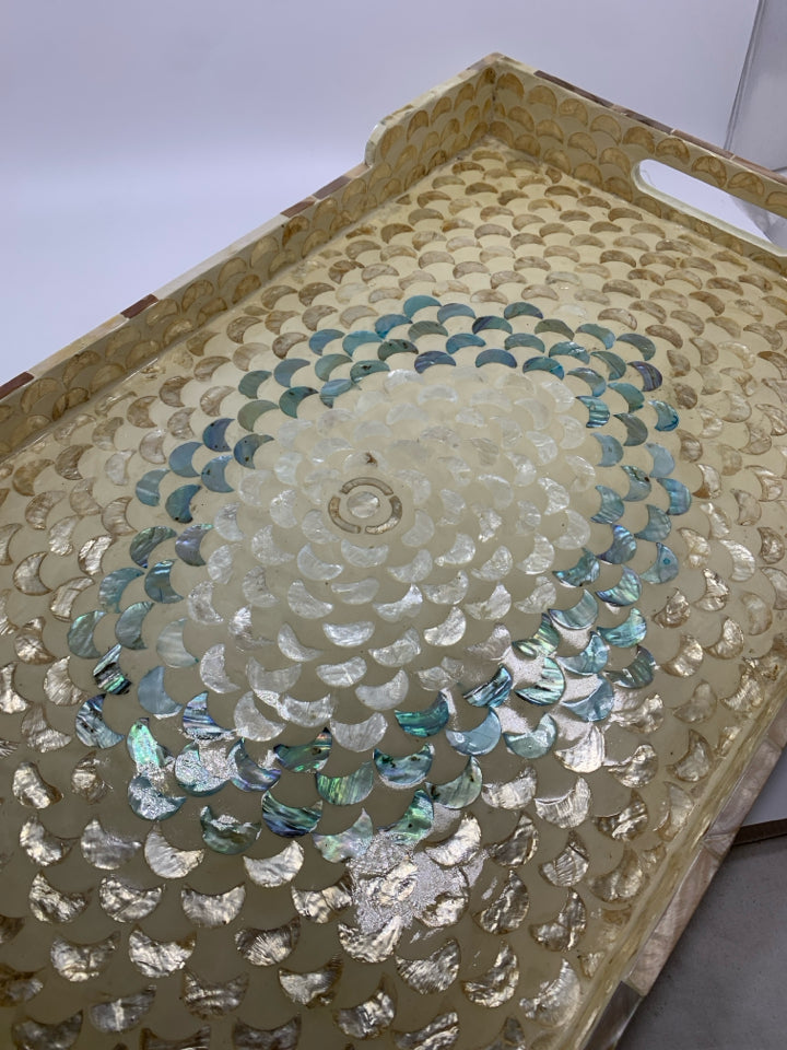 OPALESCENT MOON INLAID TRAY.