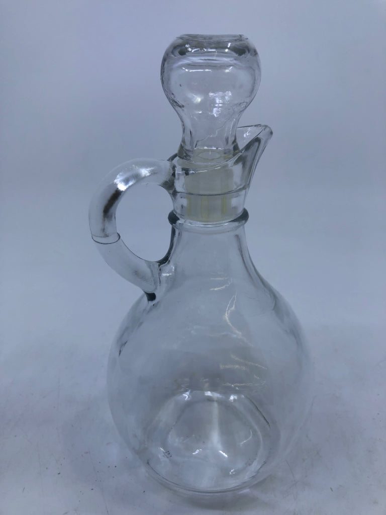 GLASS OIL EMPTY BOTTLE.