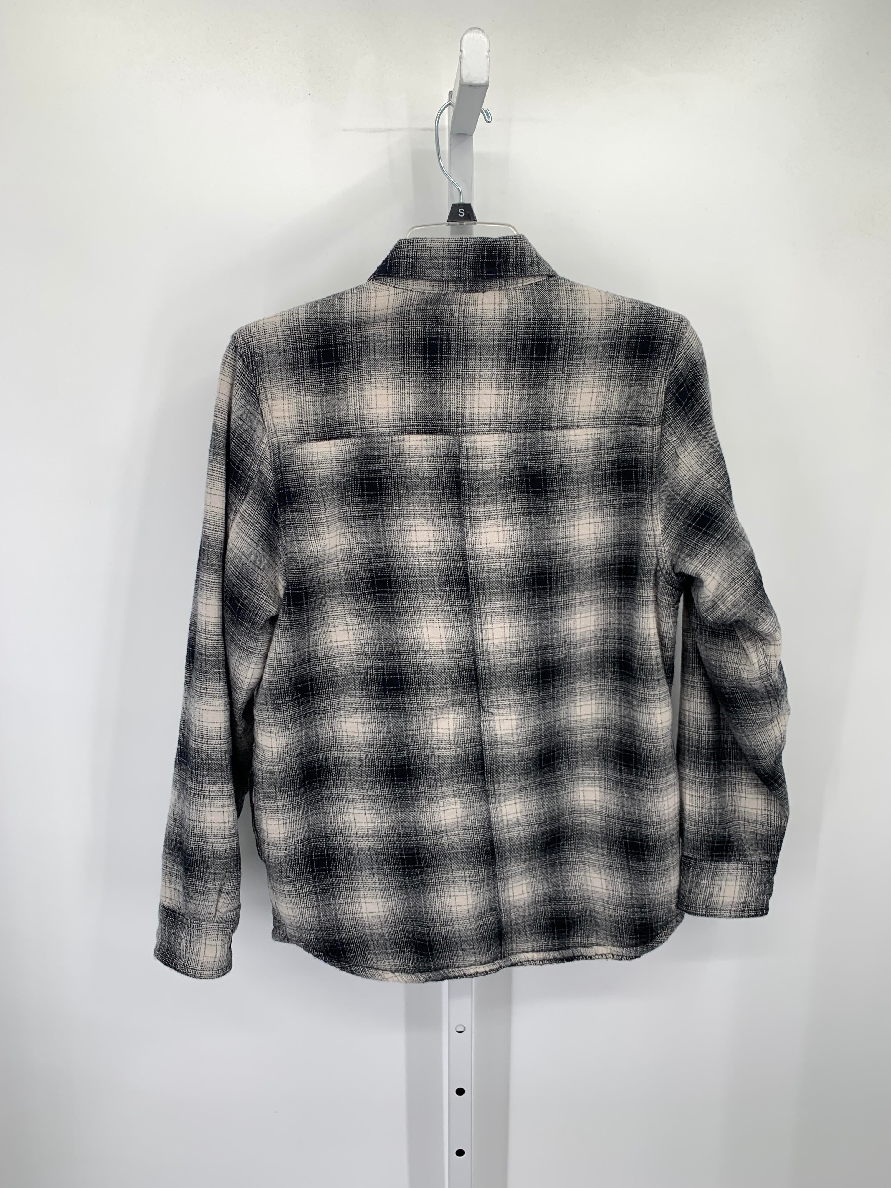 SHERPA LINED PLAID BUTTON DOWN.