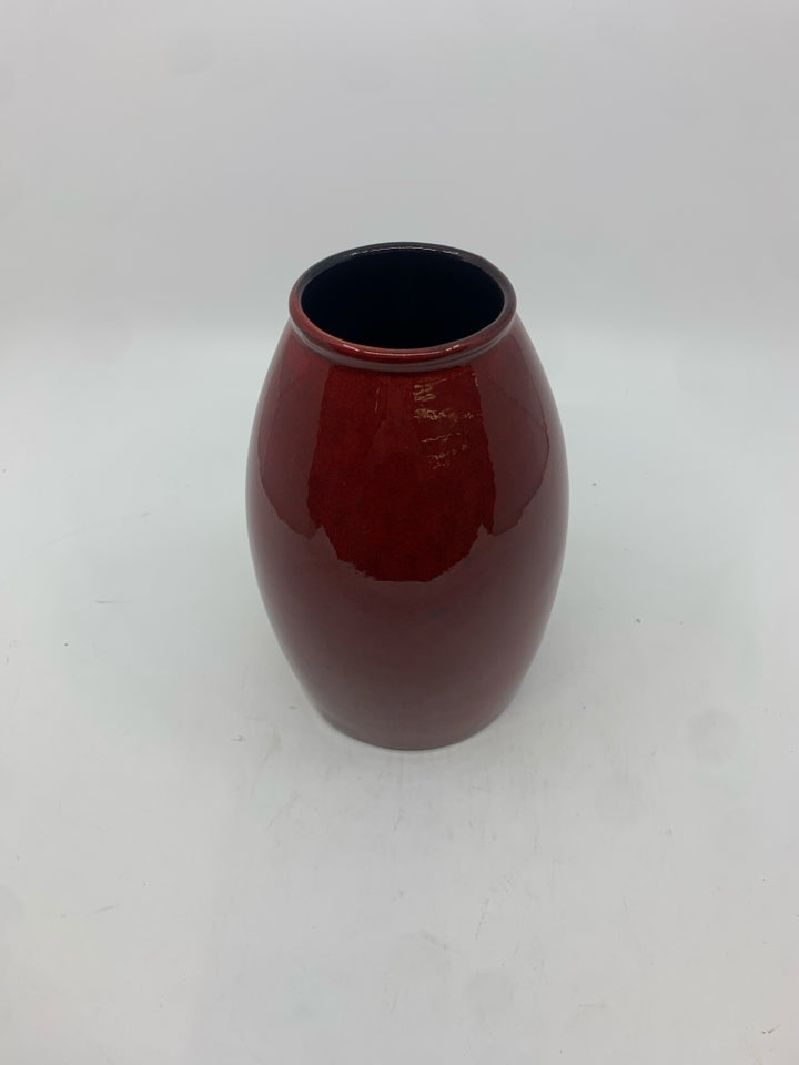 AMANO RED  NARROW TOP VASE- GERMANY.