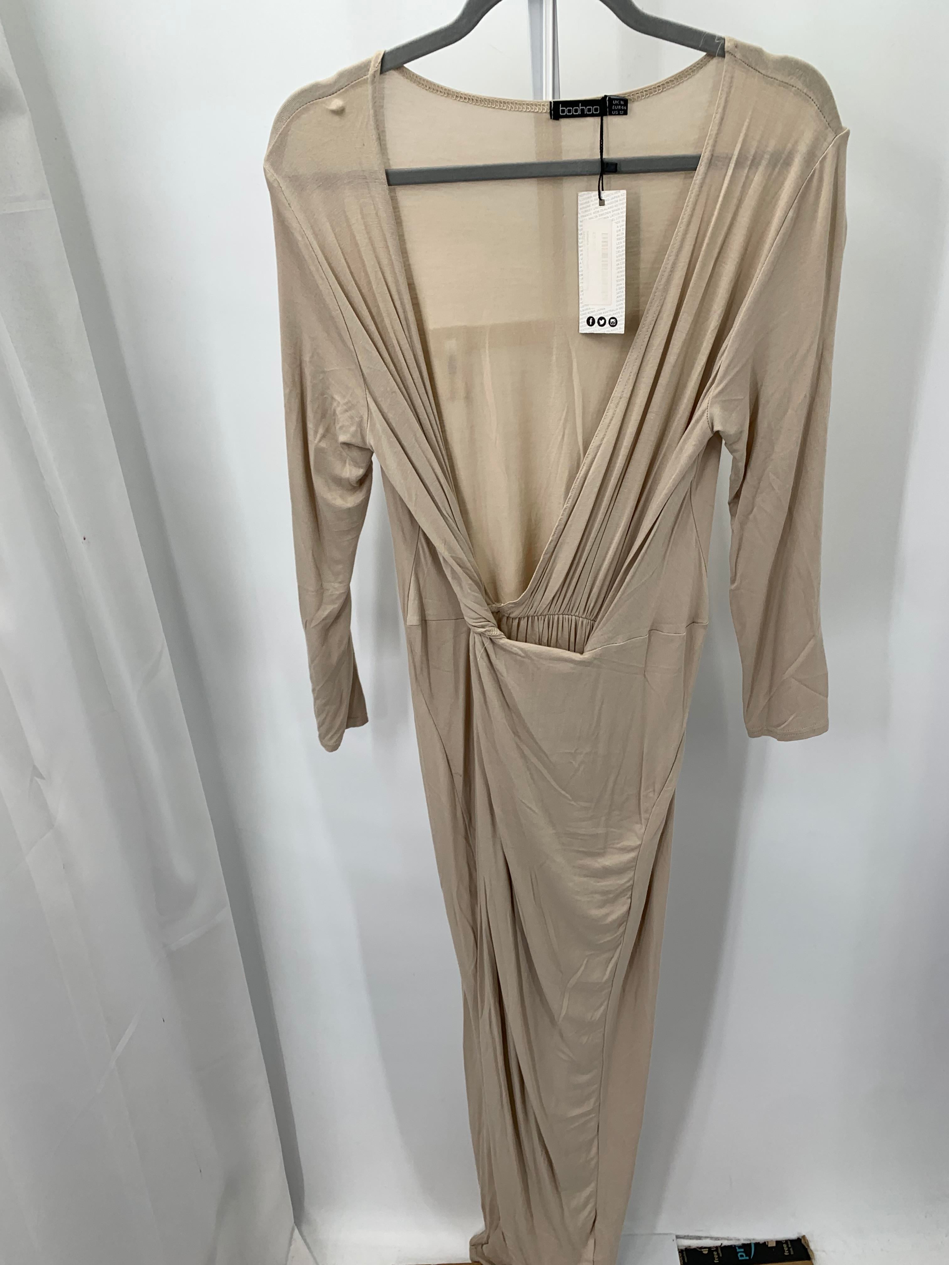 boohoo Size 12 Misses Long Sleeve Dress