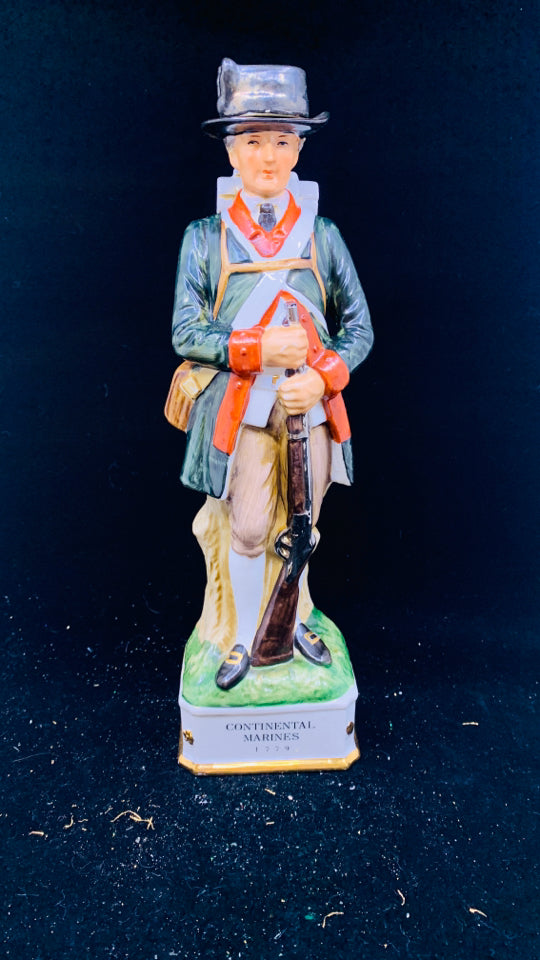 CONTINENTAL MARINES 1779 EMPTY DECANTER.