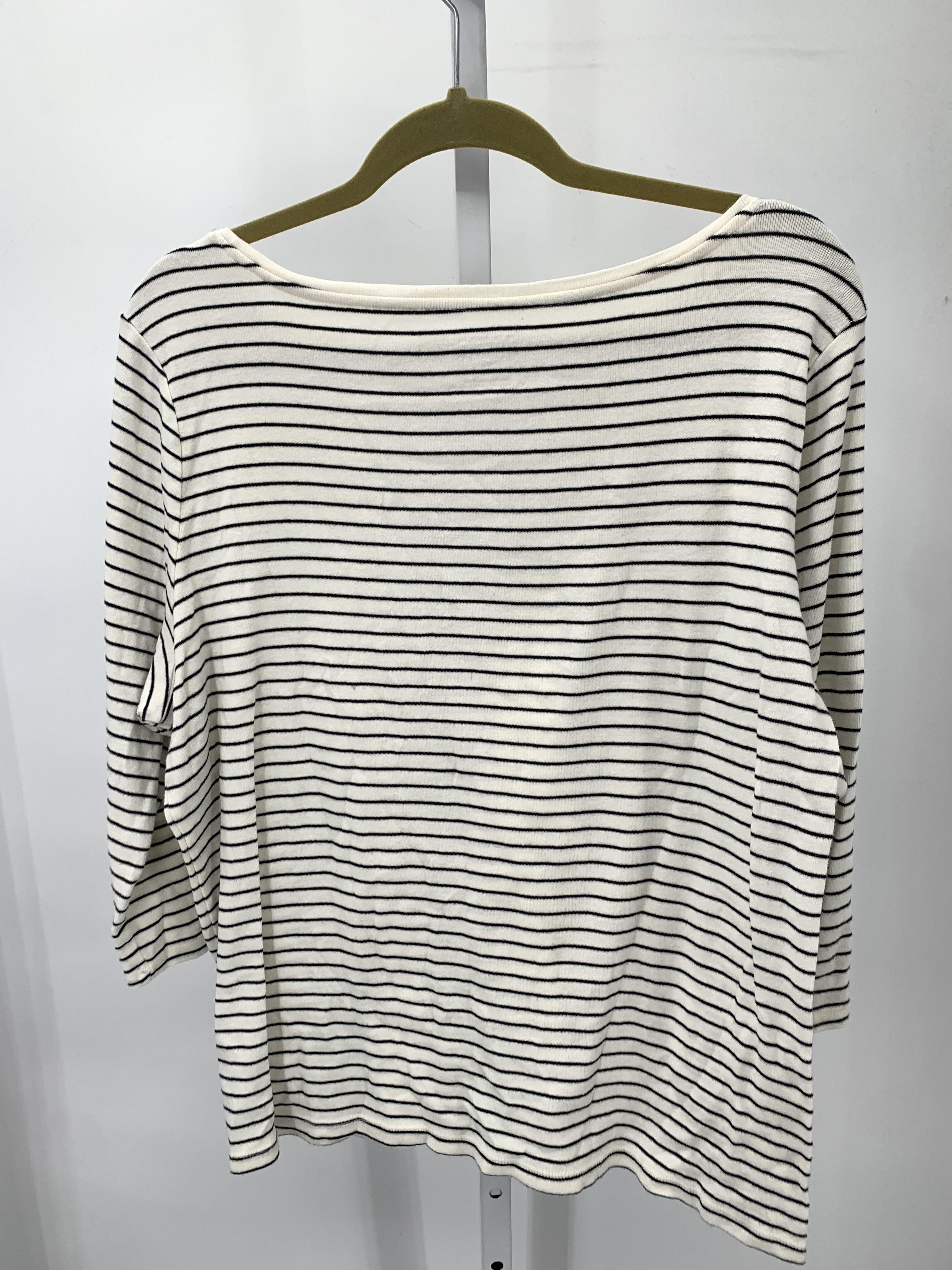 Talbots Size 2X Womens 3/4 Sleeve Shirt