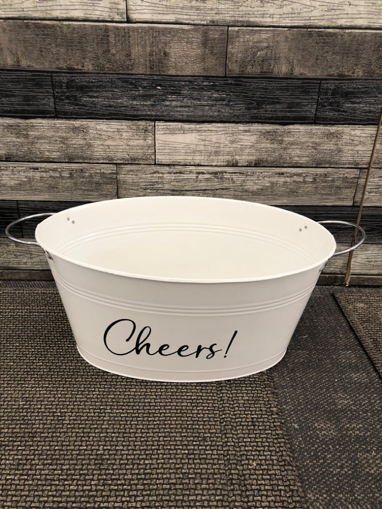 "CHEERS!" METAL BUCKET.