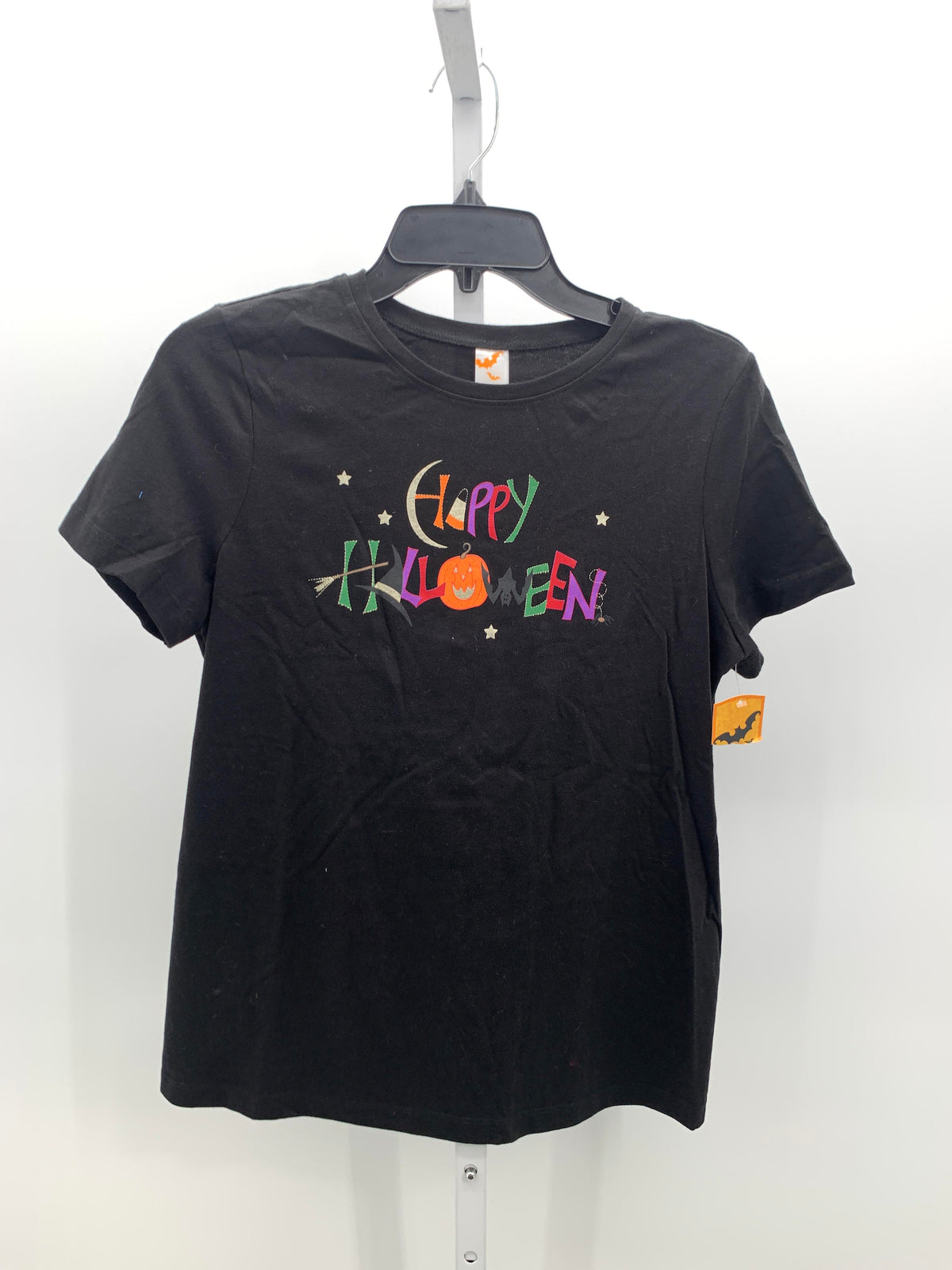NEW SHORT SLV SHIRT HAPPY HALLOWEEN.