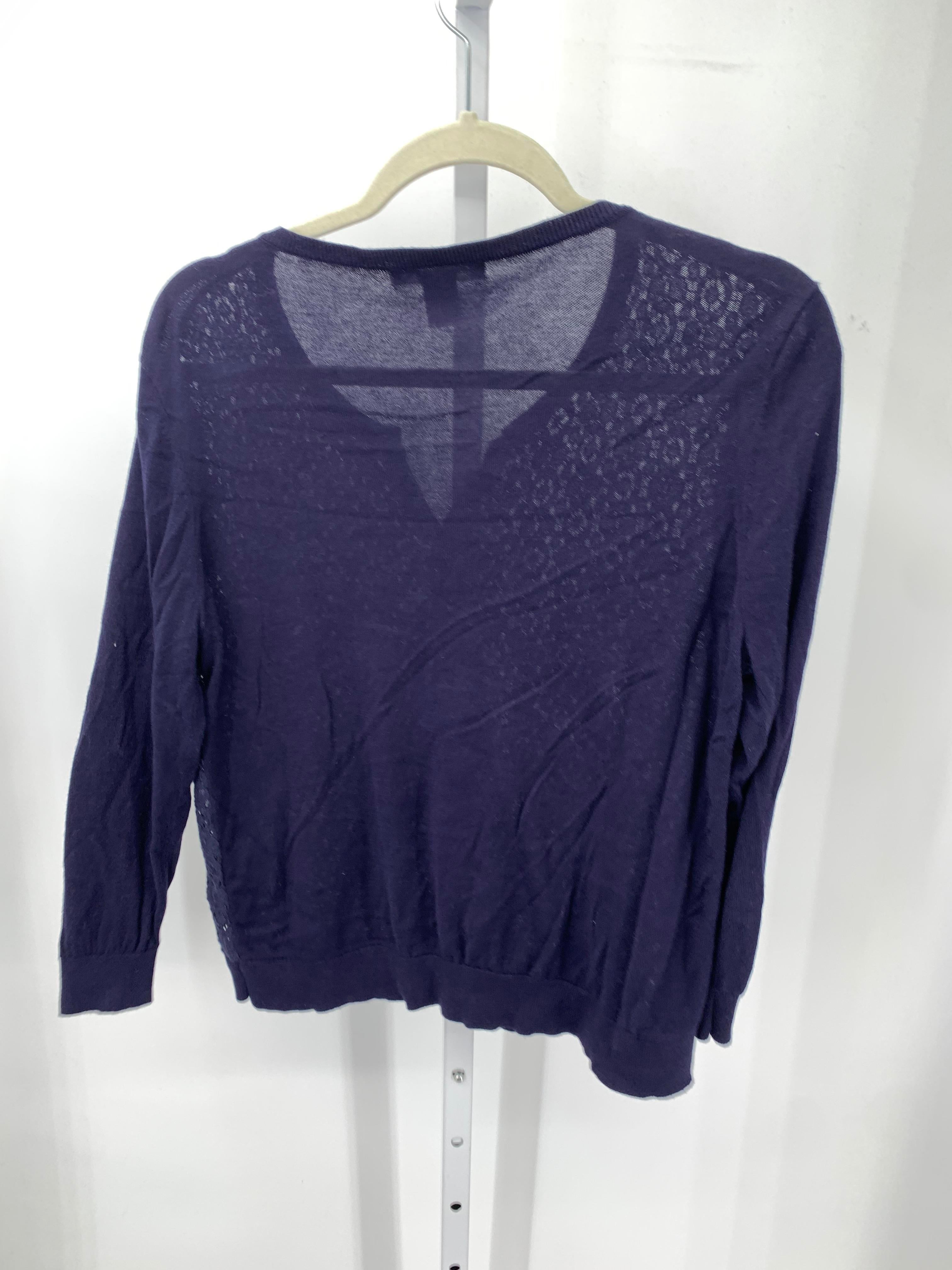 August Silk Size Large Misses 3/4 Sleeve Sweater