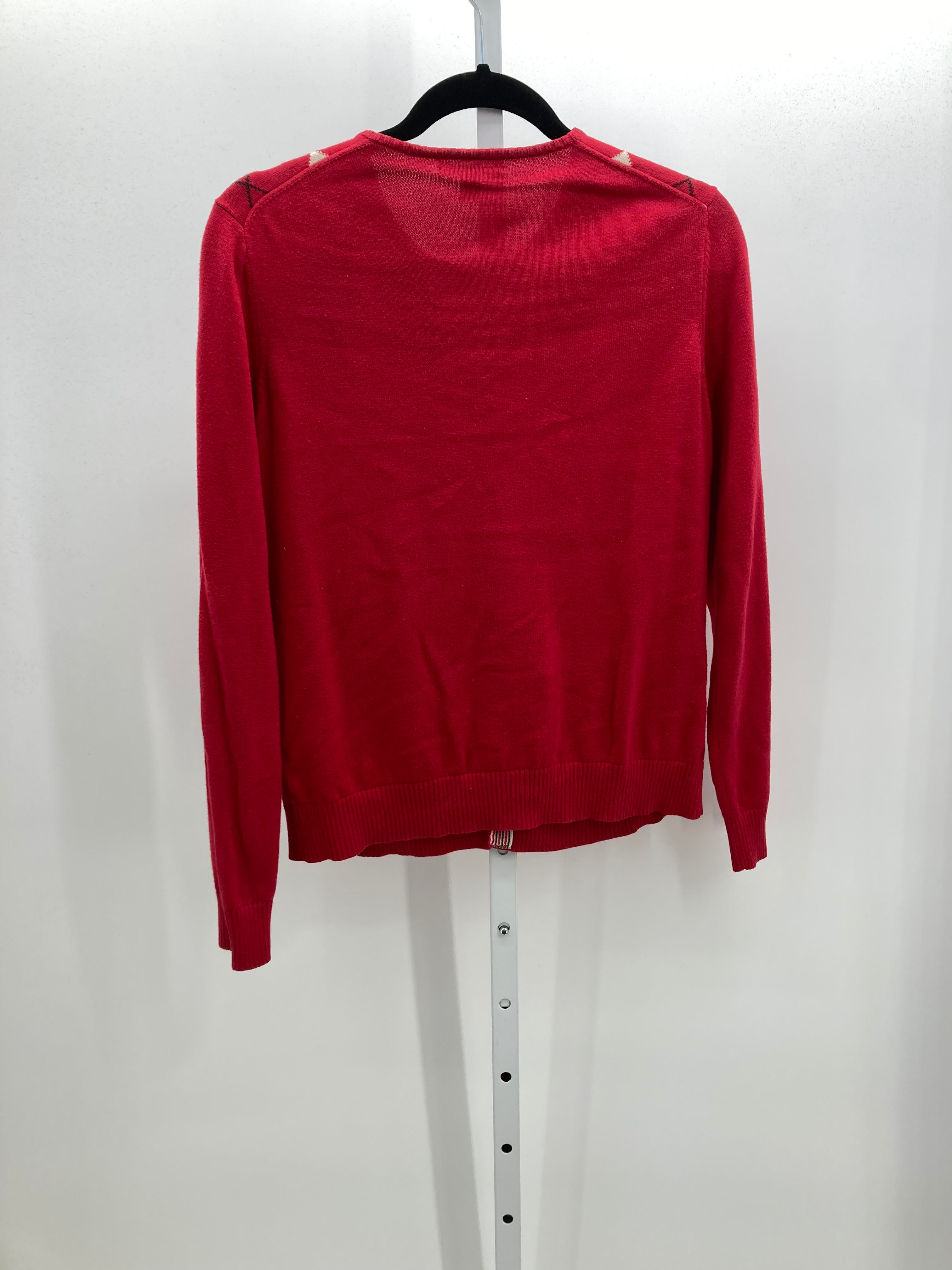 Lands End Size Medium Misses Long Slv Sweater