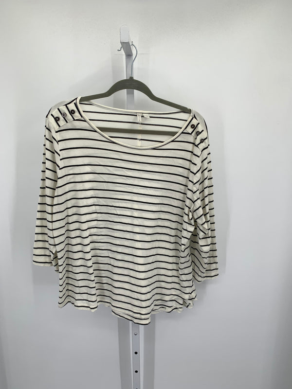 Cato Size 18/20 W Womens 3/4 Sleeve Shirt