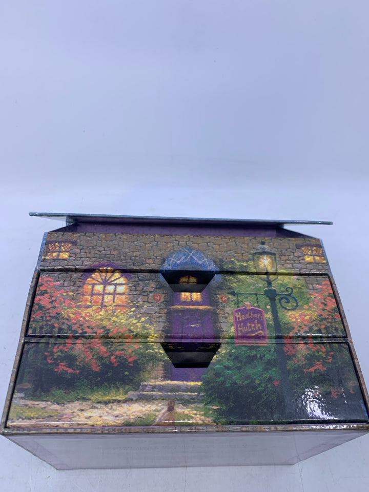 PAPER HOUSE W/ LIFT TOP 2 DRAWERS ENVELOPE STORAGE.