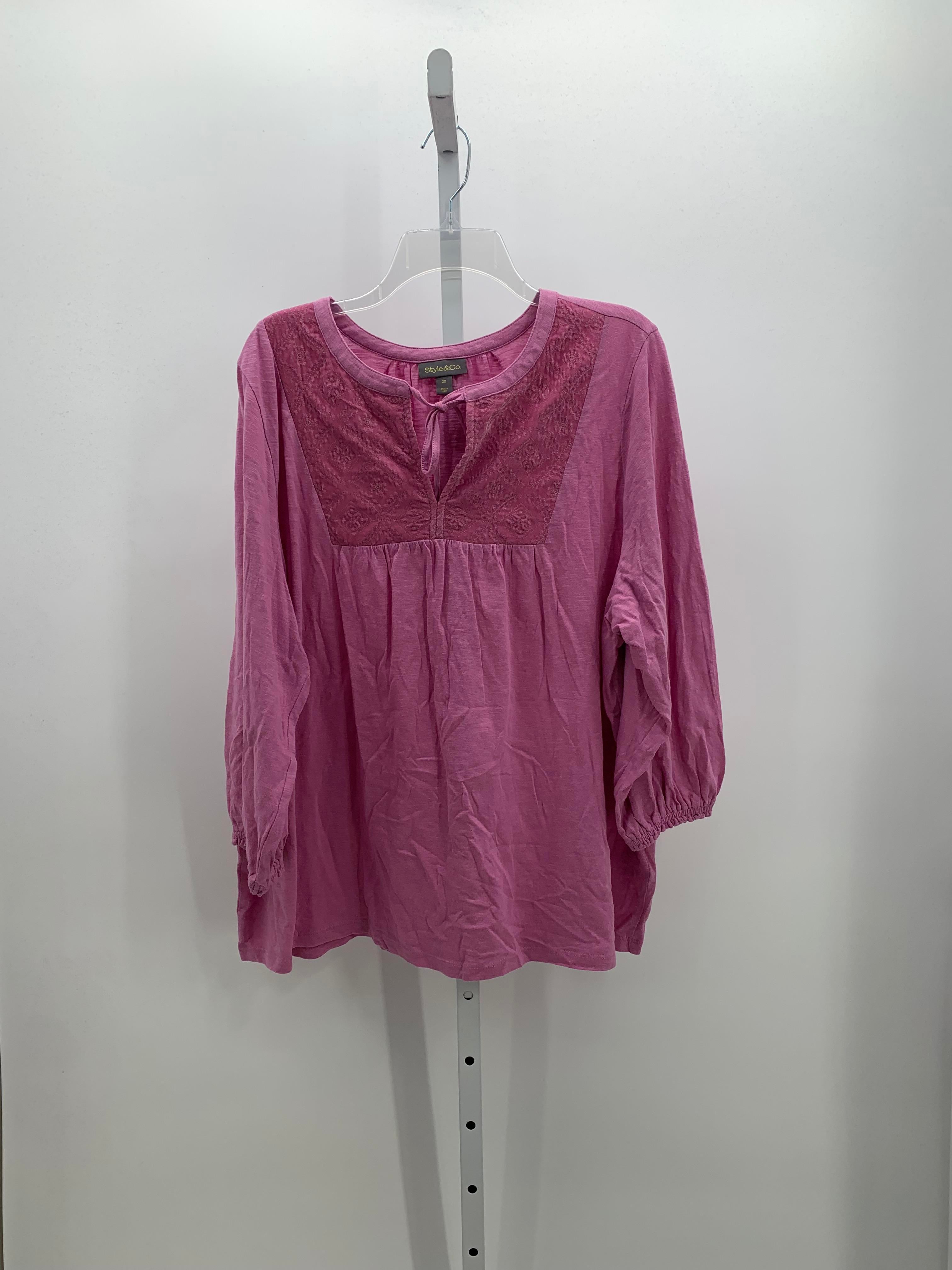 Style & Co. Size 2X Womens 3/4 Sleeve Shirt