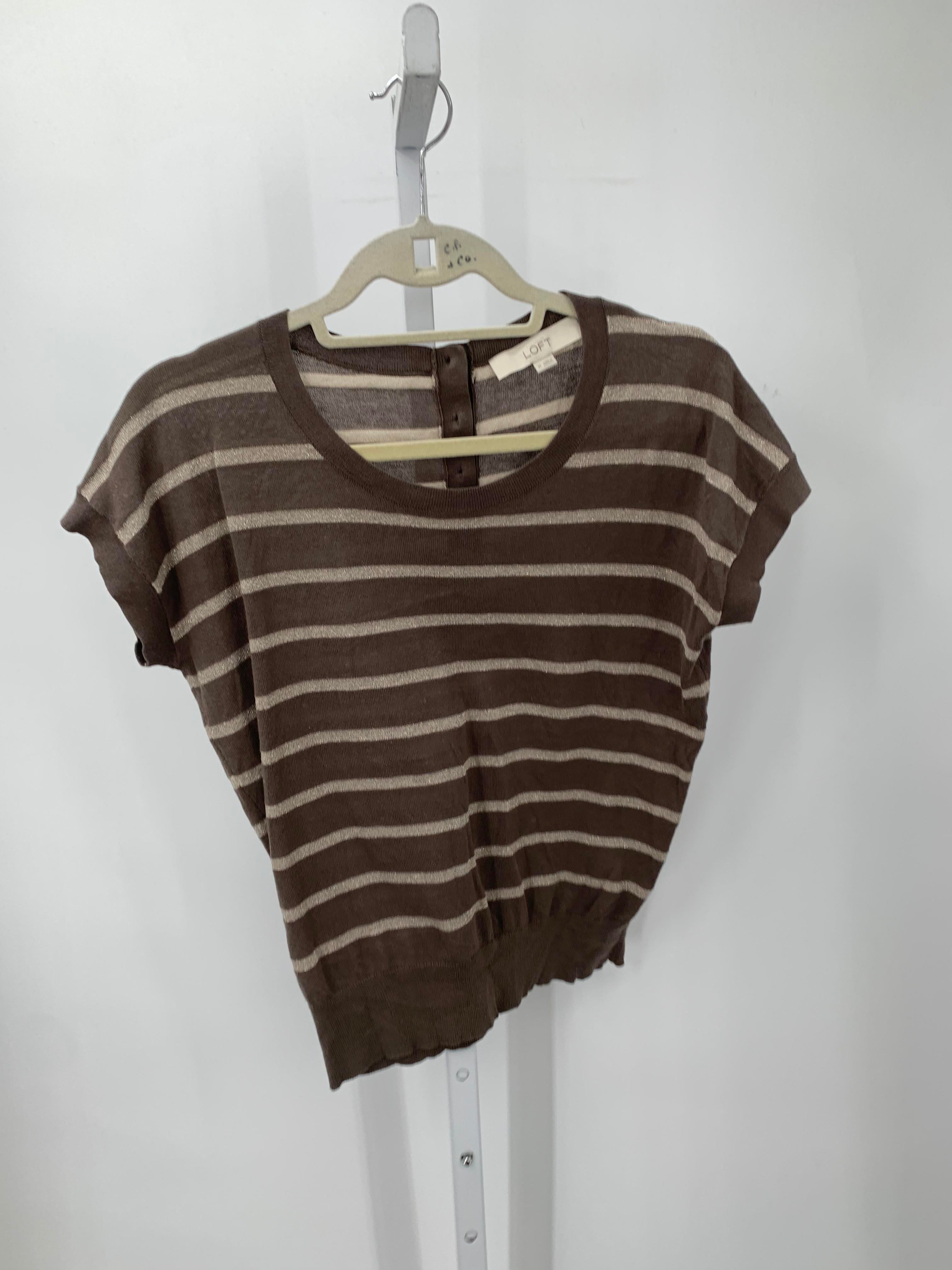 Loft Size Medium Misses Short Sleeve Shirt