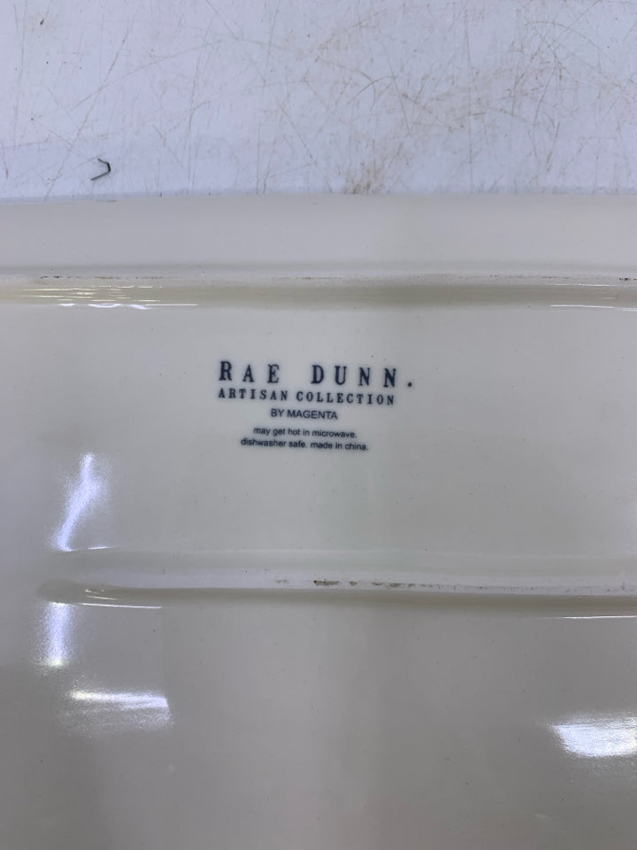 RECTANGLE TRAY W/ ASSORTED TEA POTS.