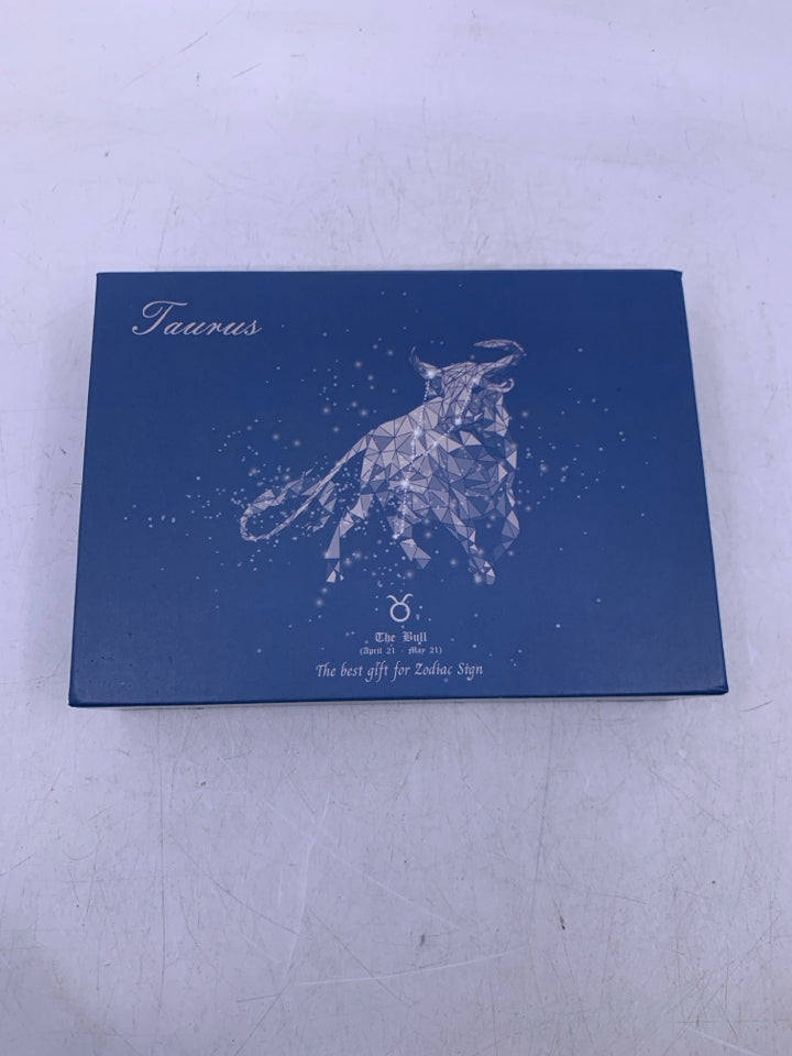 TAURUS ZODIAC SIGN BOX W/ STONES.