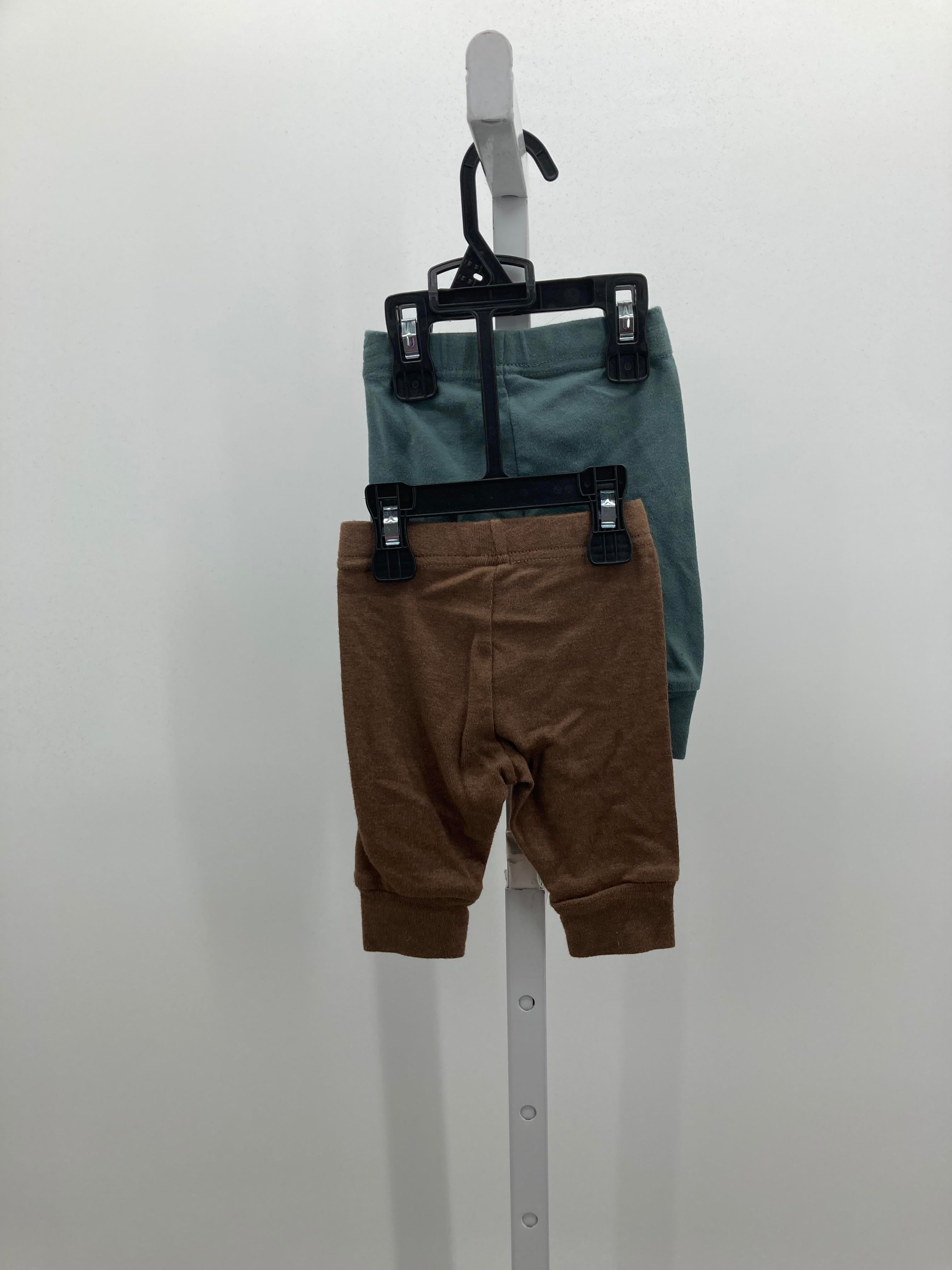 BRWON/GREEN KNIT PANTS