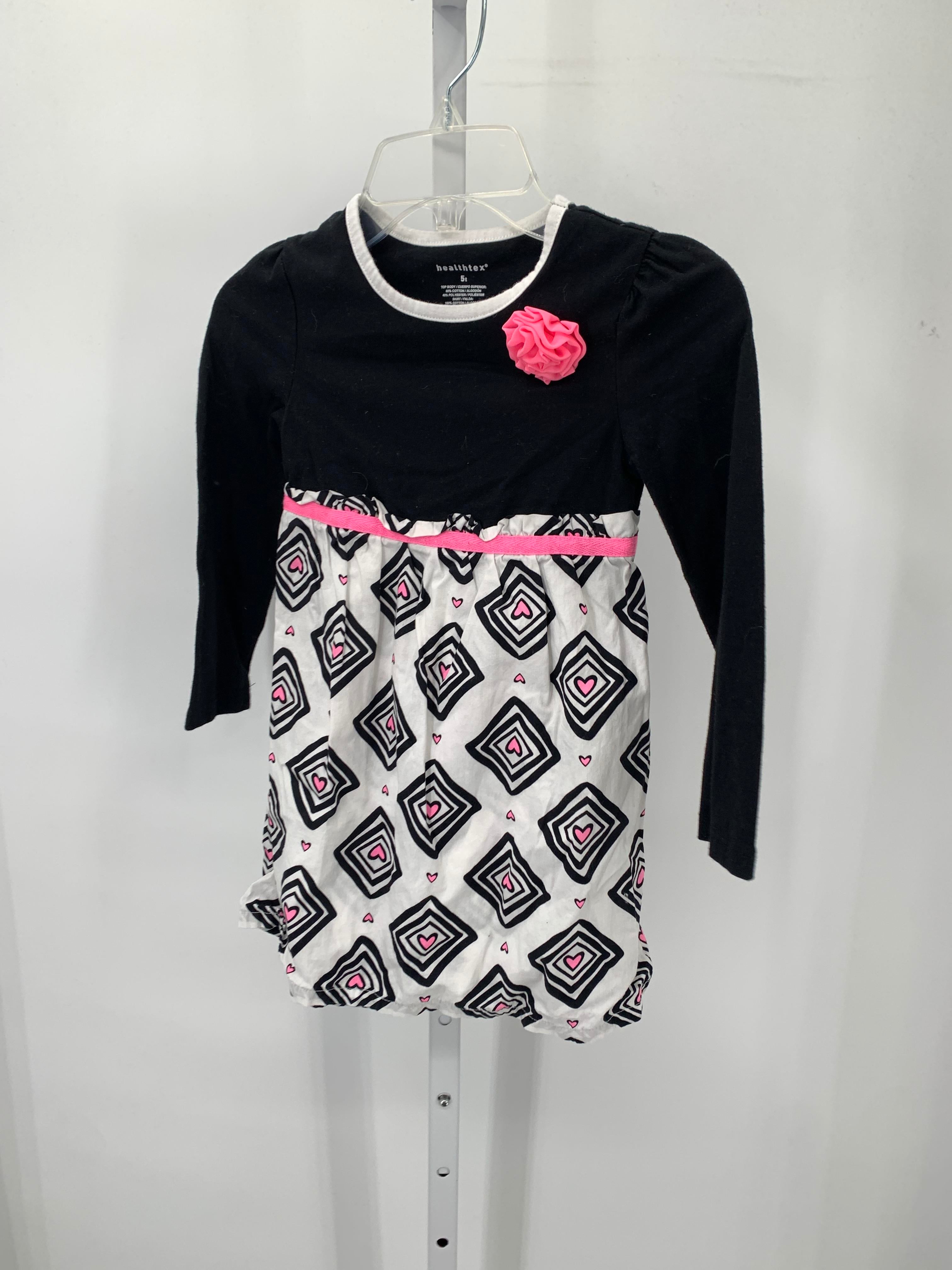 Healthtex Size 5T Girls Long Sleeve Dress
