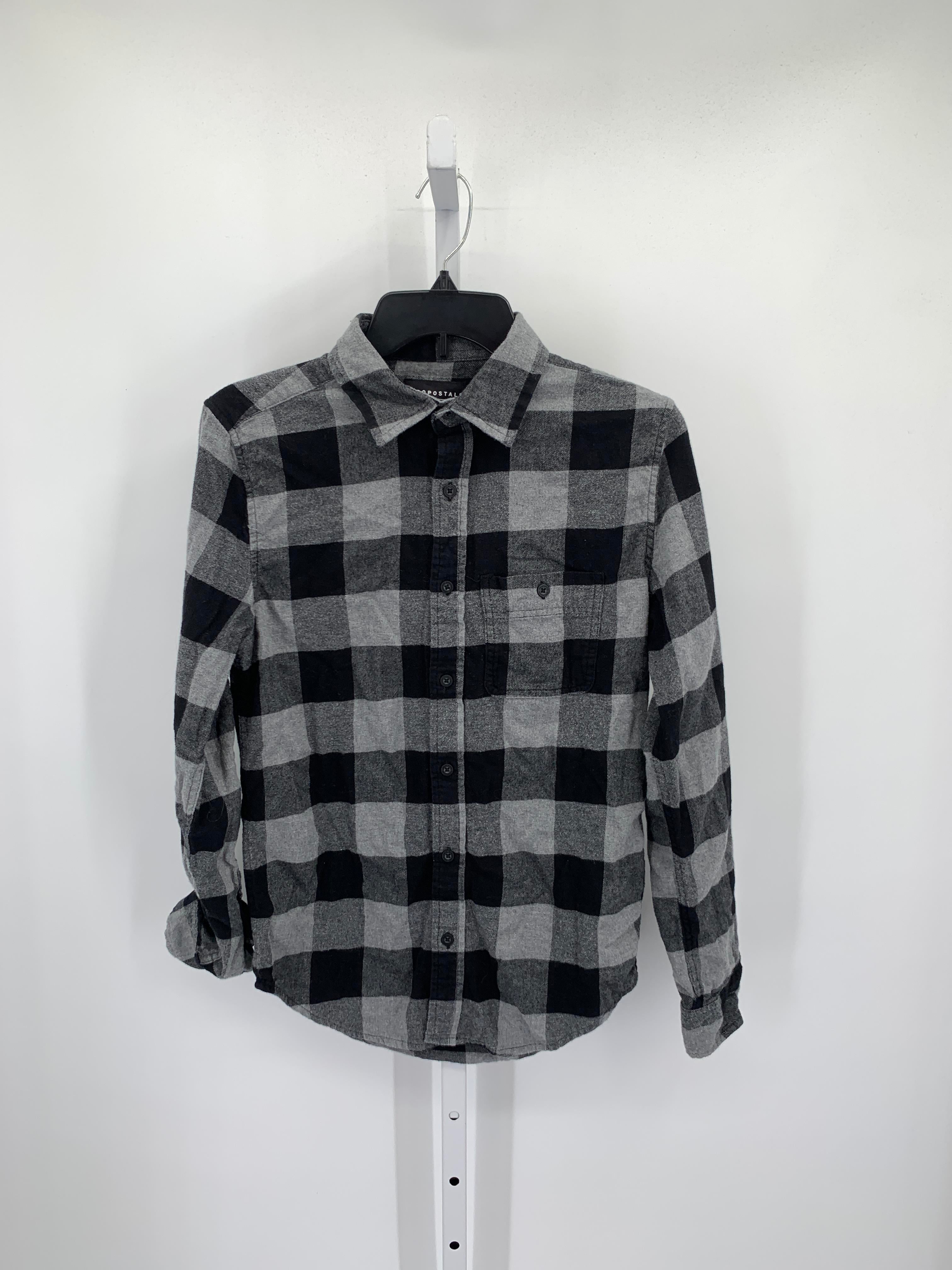 BLACK CHECKERED BUTTON DOWN