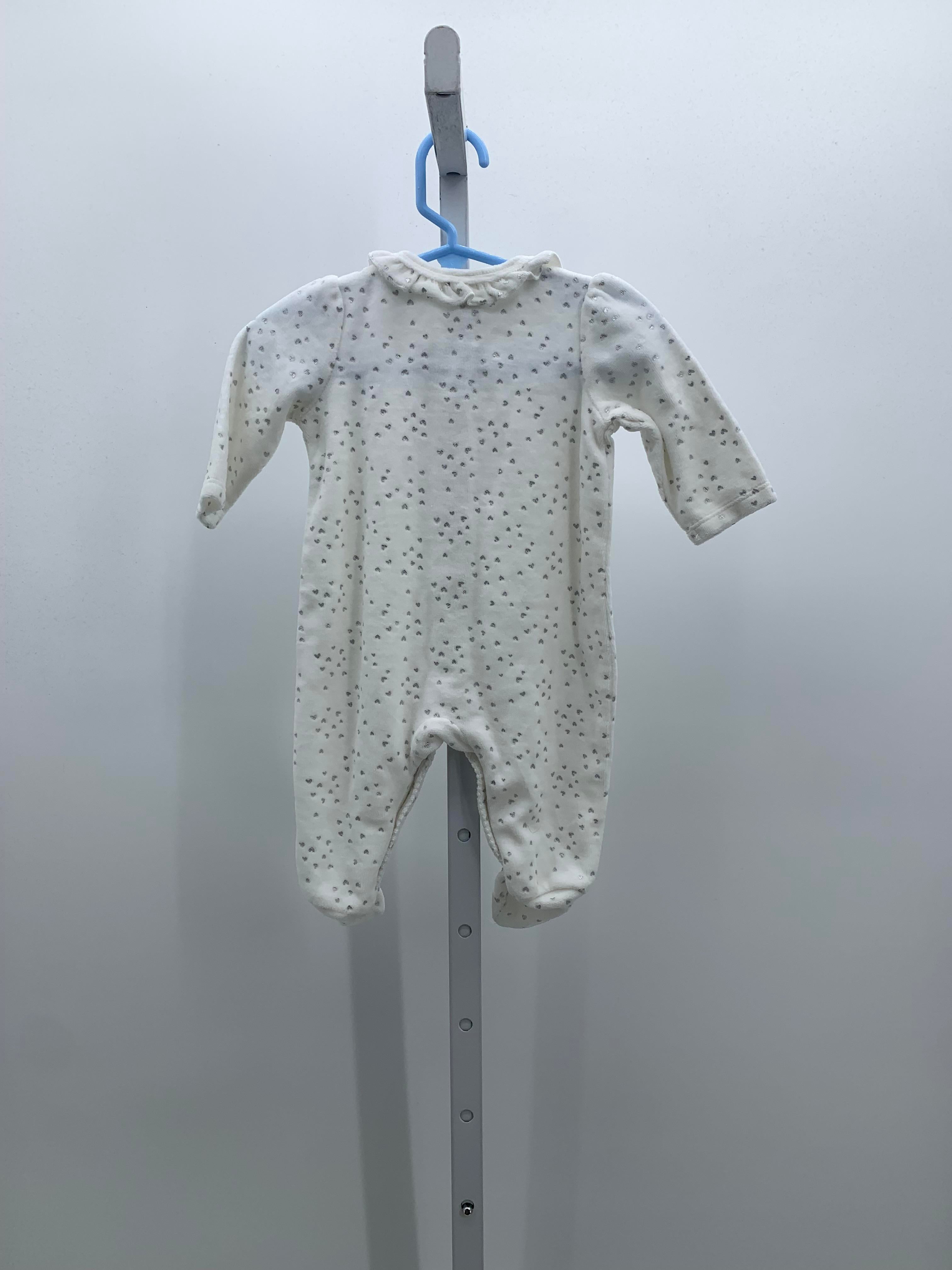 Little Me Size 3 Months Girls Long Slv. Romper