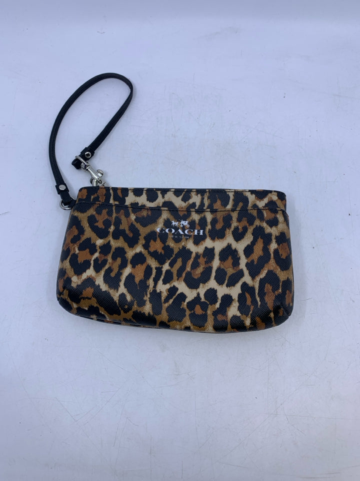 Coach Leopard Print Wristlet