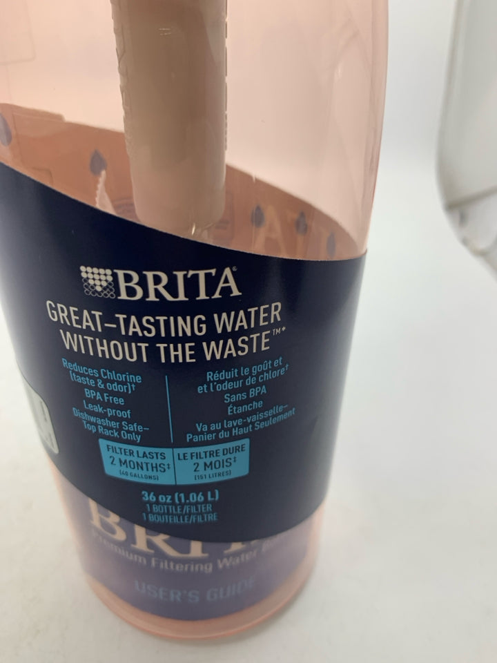 NEW BRITA PREMIUM FILTERING WATER BOTTLE.
