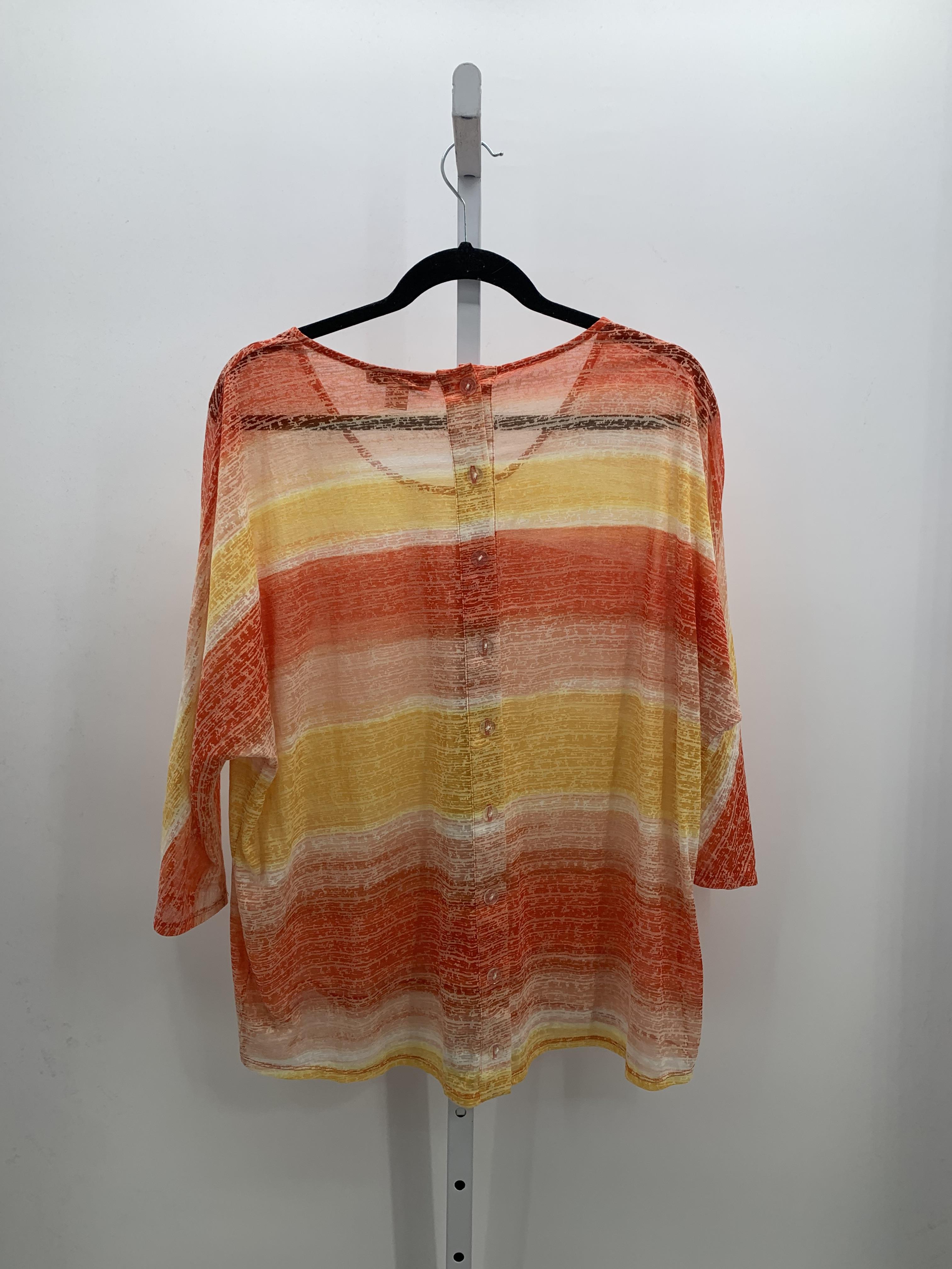 Coldwater Creek Size 1X Womens 3/4 Sleeve Shirt