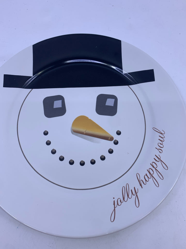 SNOWMAN SERVING PLATTER JOLLY HAPPY SOUL.