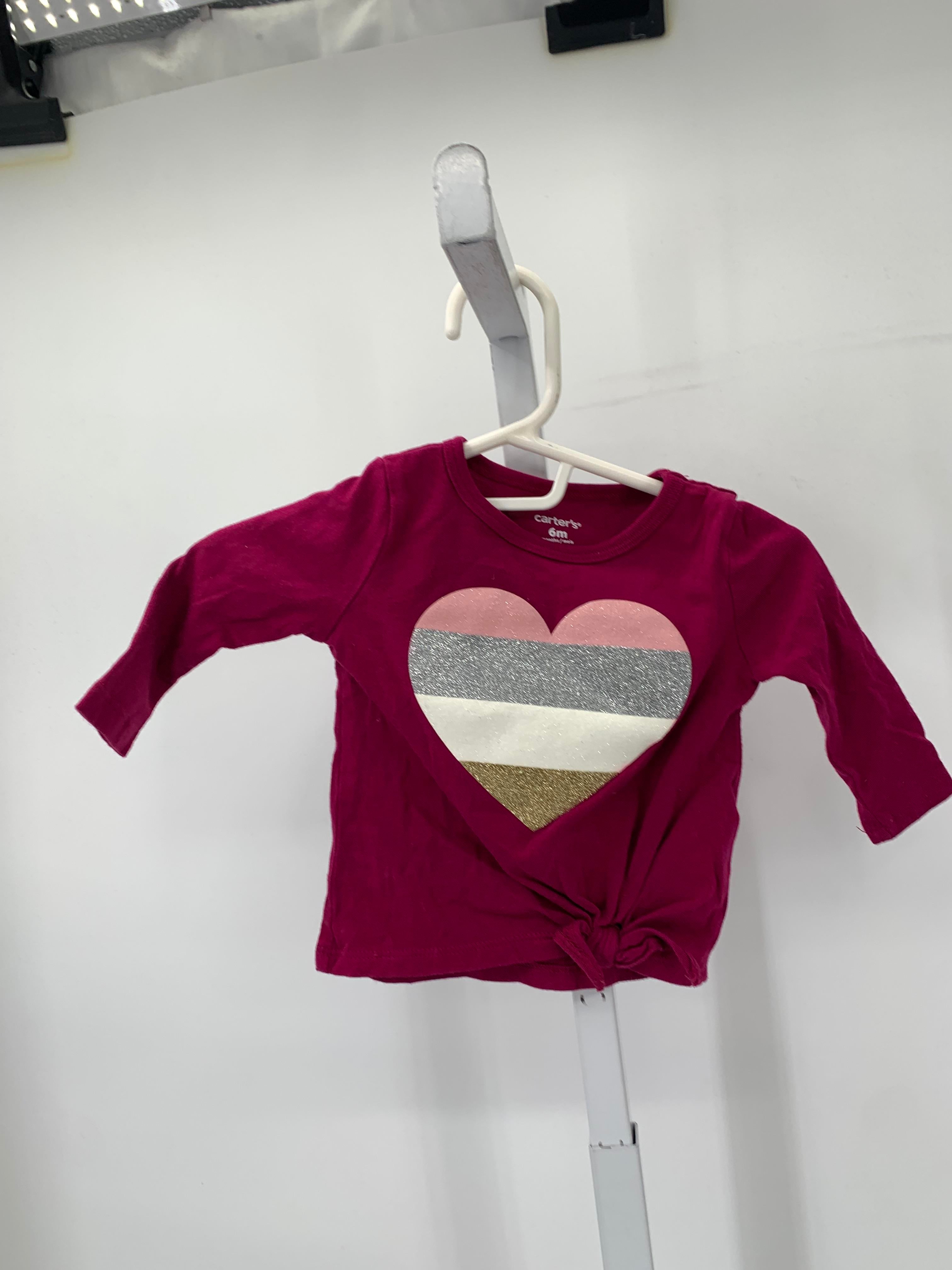 Carters Size 6 Months Girls Long Sleeve Shirt