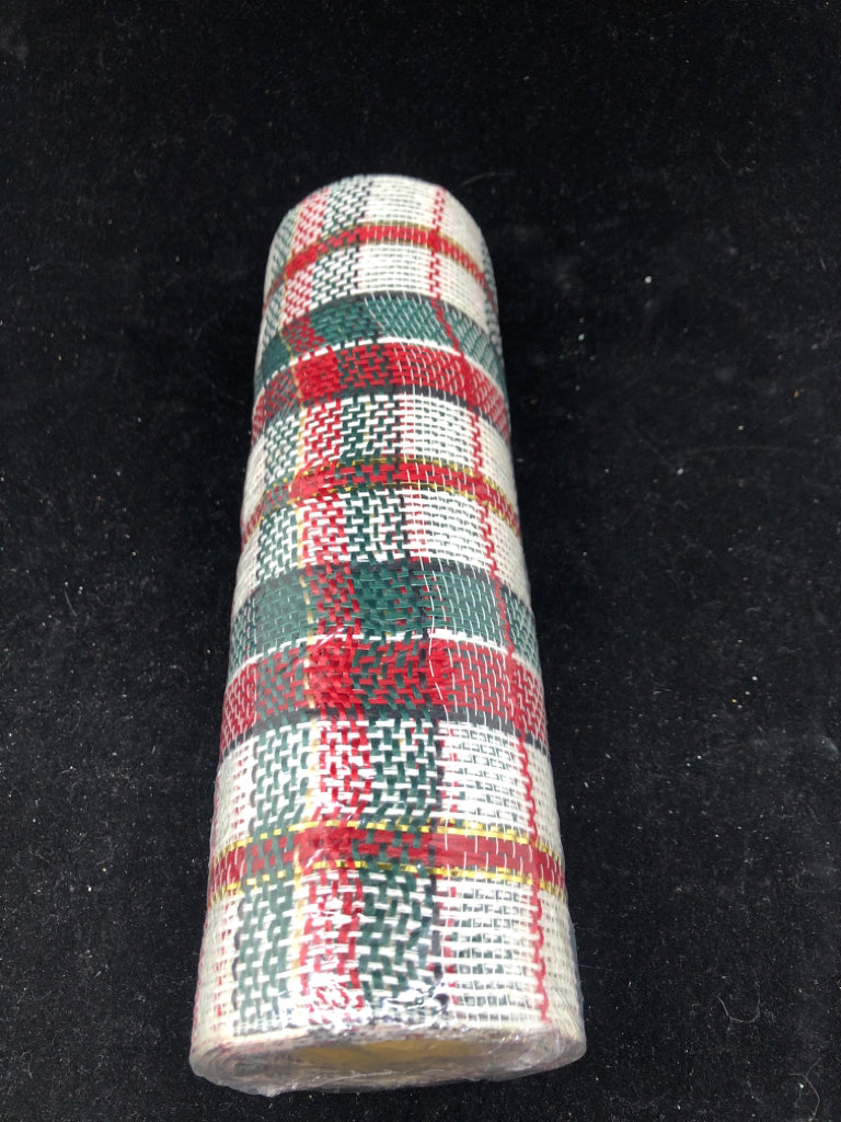 NIP PLAID MESH RIBBON.
