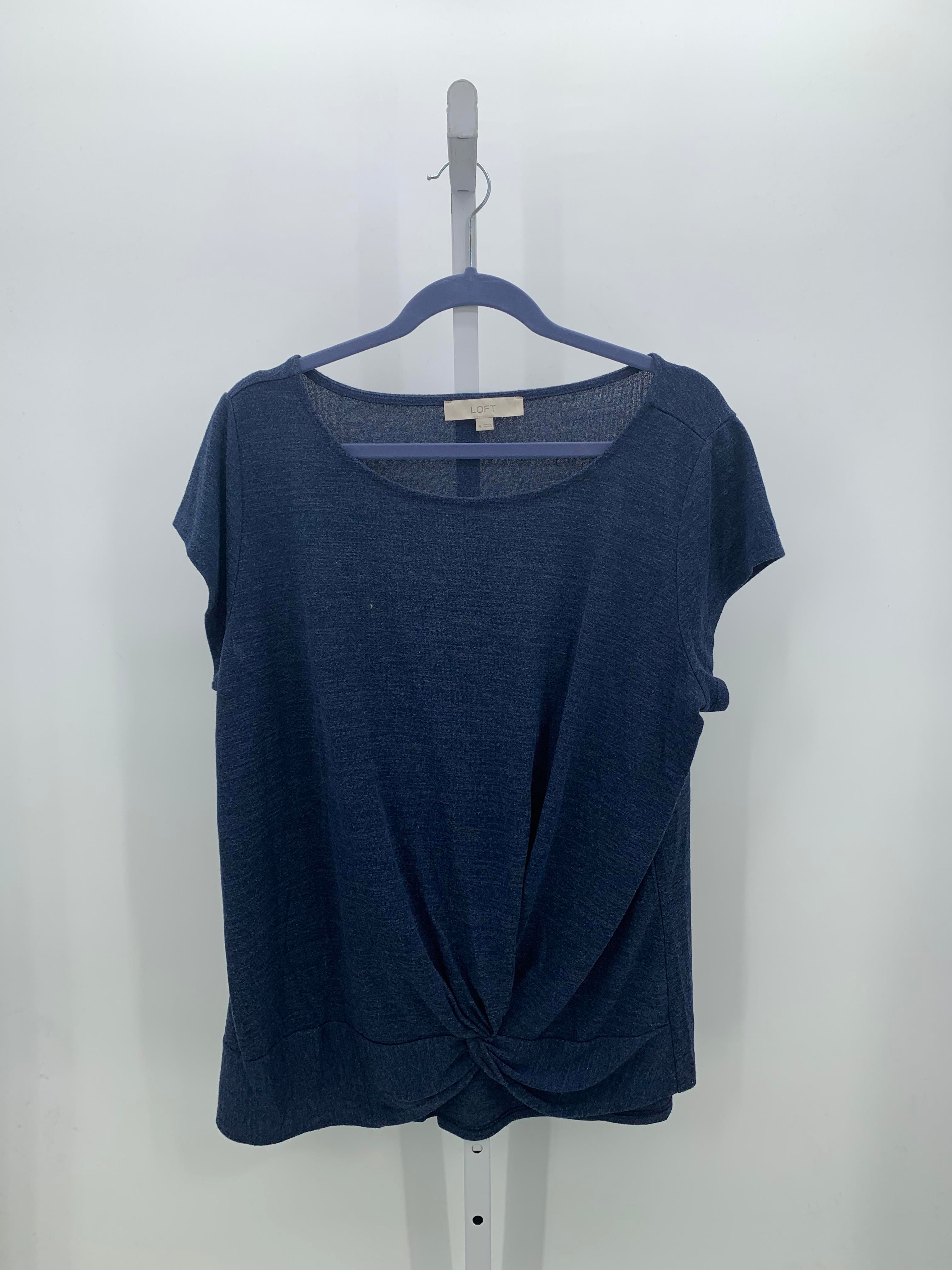 Loft Size Extra Large Misses Short Sleeve Shirt