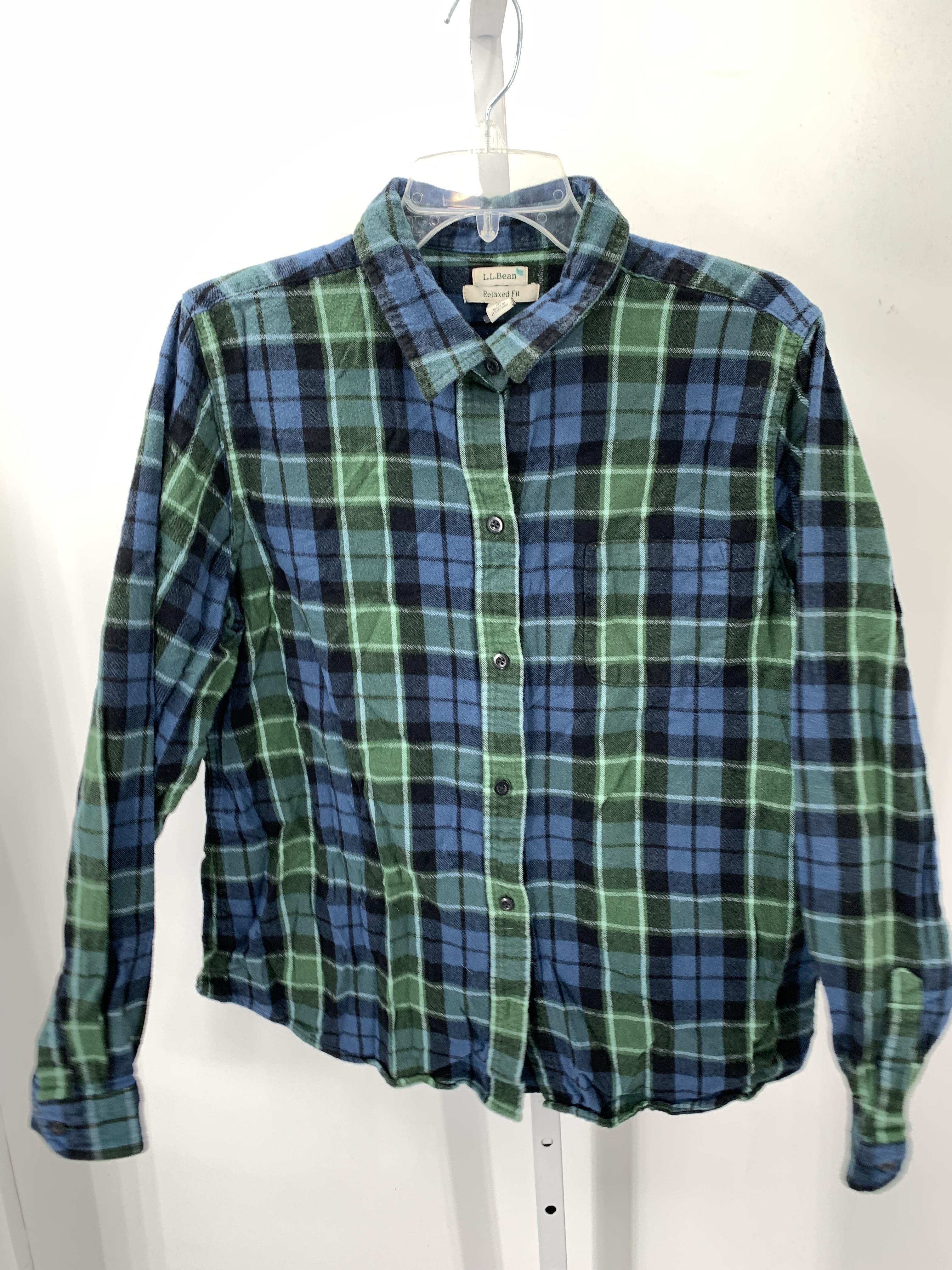 LL Bean Size Large Misses Long Sleeve Shirt