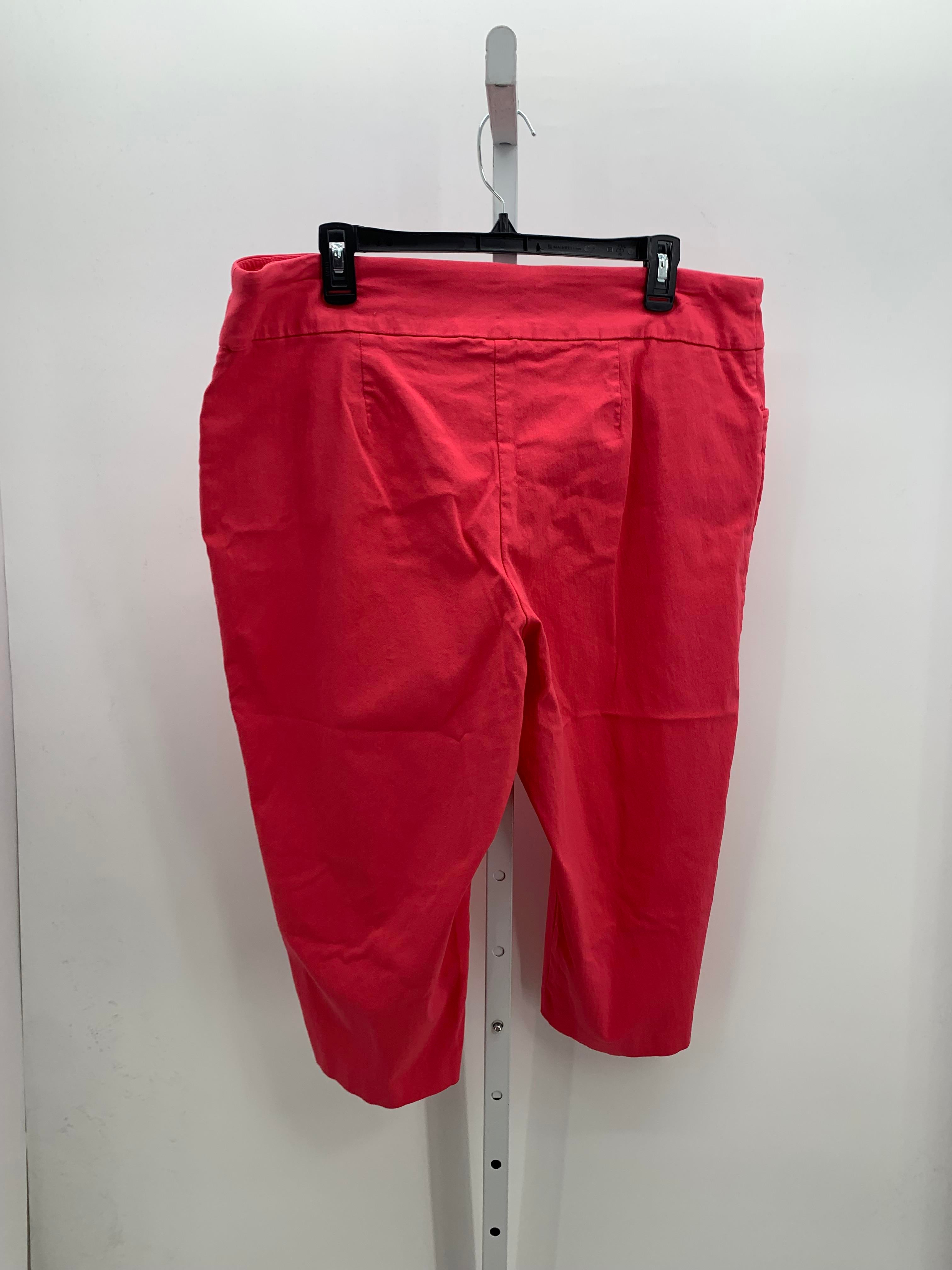 Terra & Sky Size 1X Womens Capri Pants