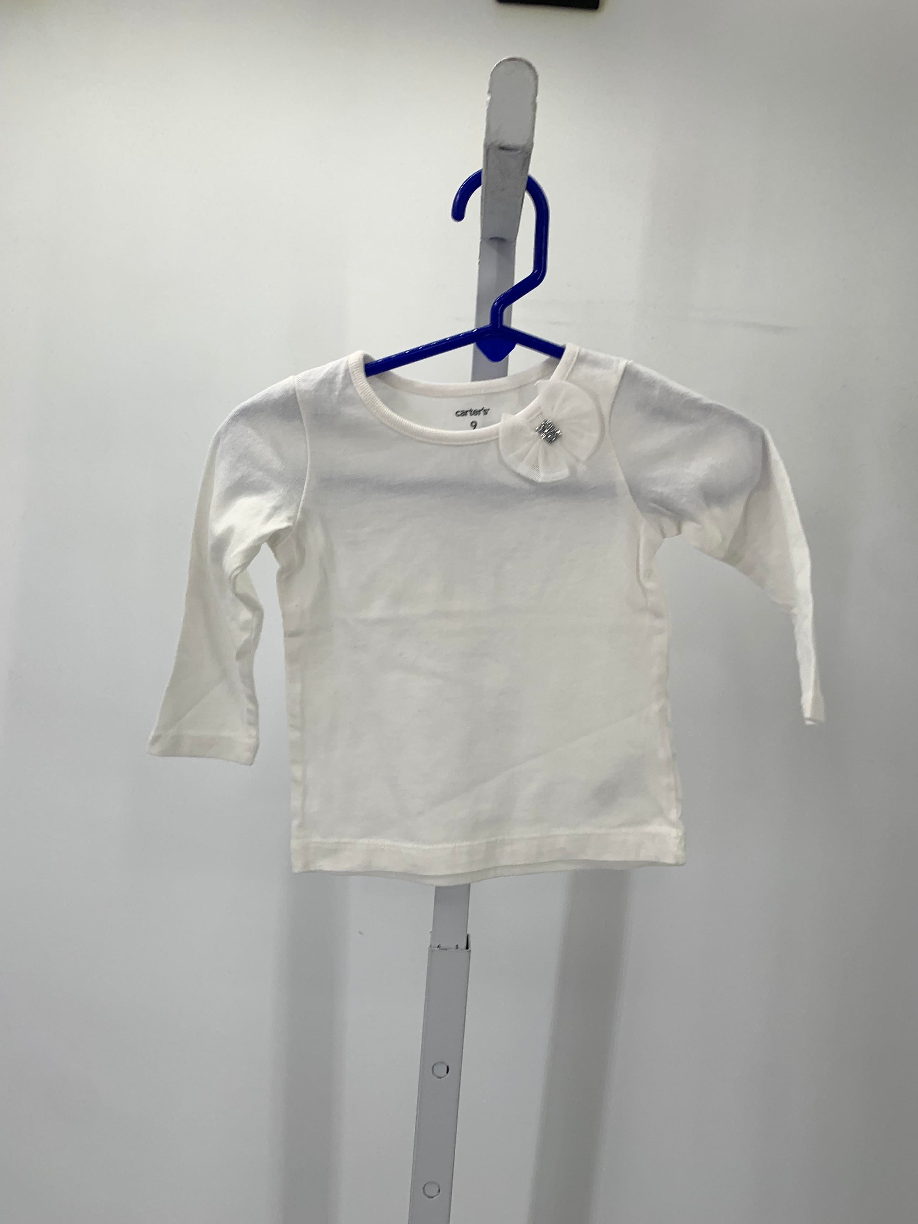 Carters Size 9 Months Girls Long Sleeve Shirt