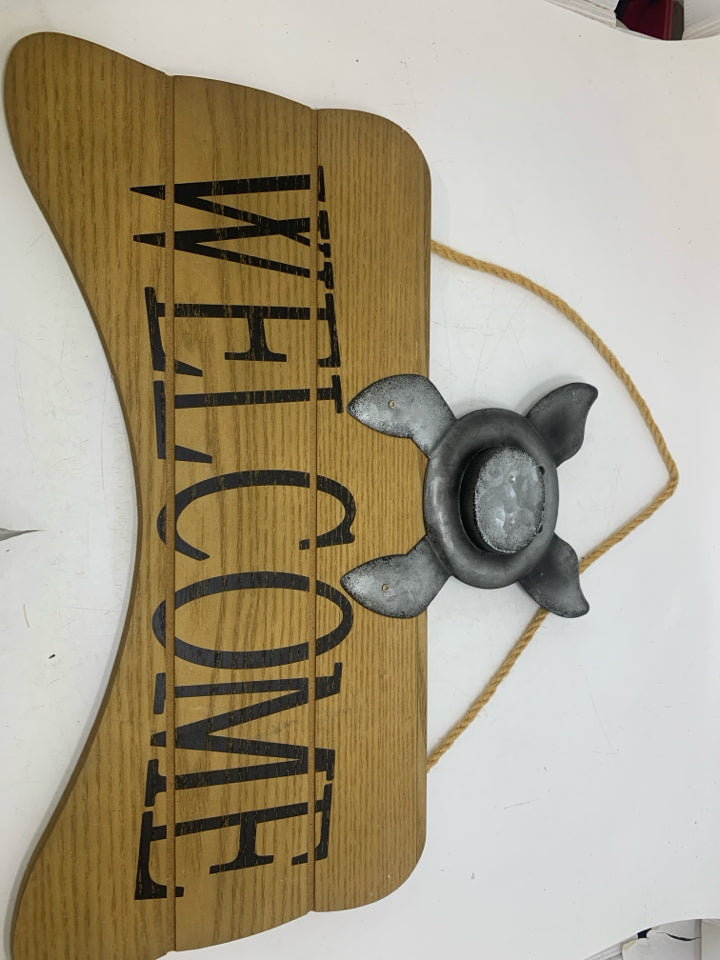 WELCOME W/ GALVANIZED PIG.