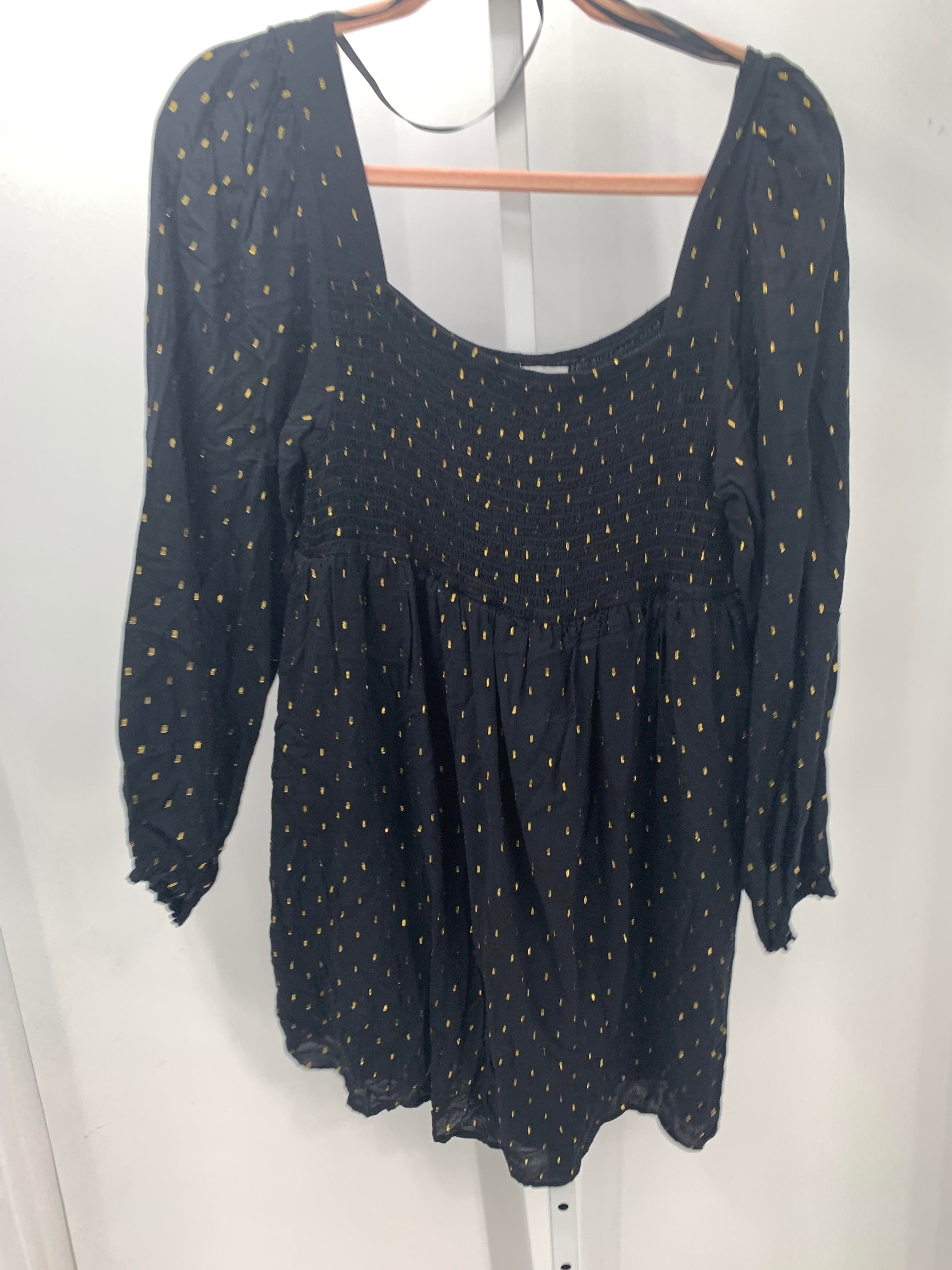 Motherhood Black Size Medium Maternity Long Sleeve Dress