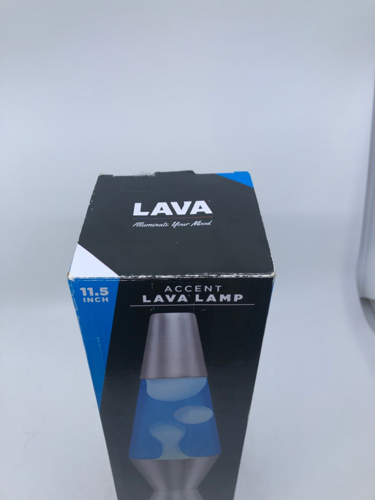 NIB LAVA LAMP BLUE COLOR.