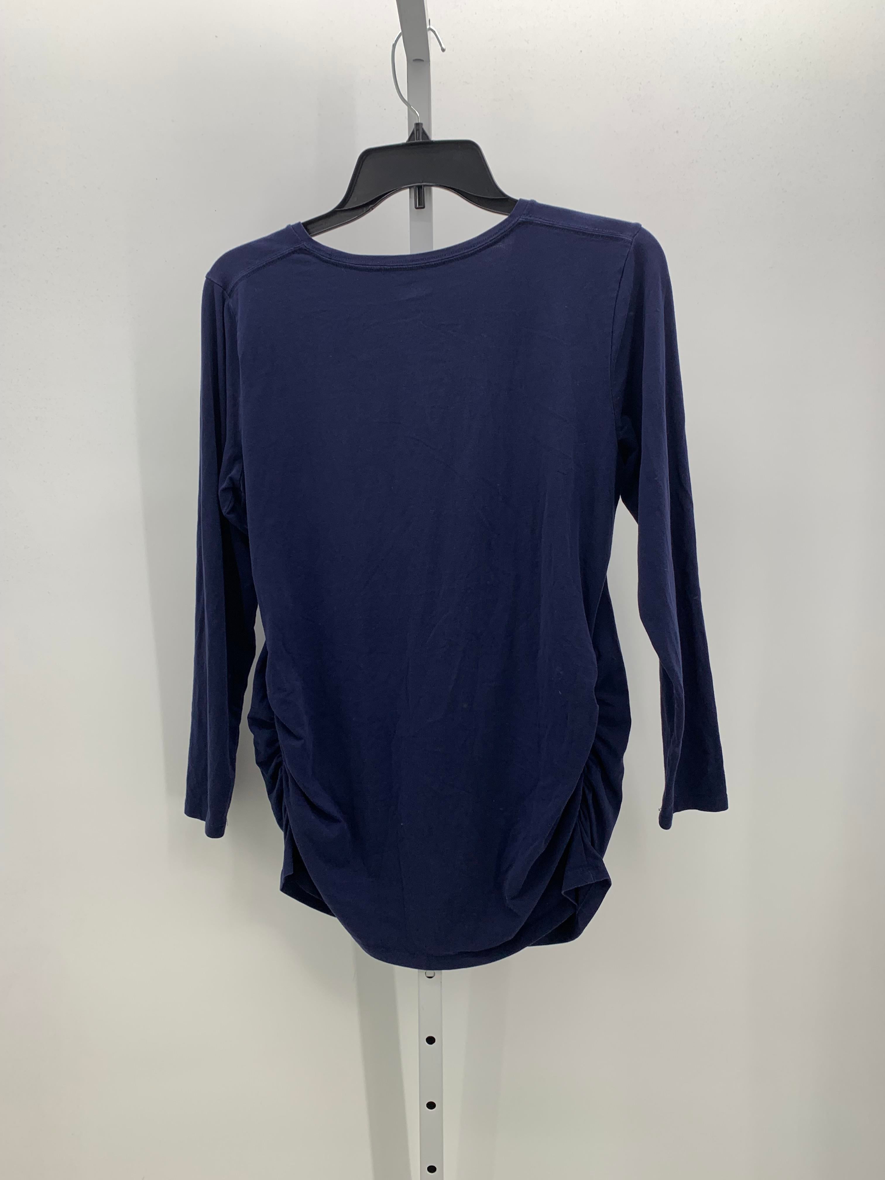 Old Navy Navy Size Large Maternity Long Sleeve Shirt