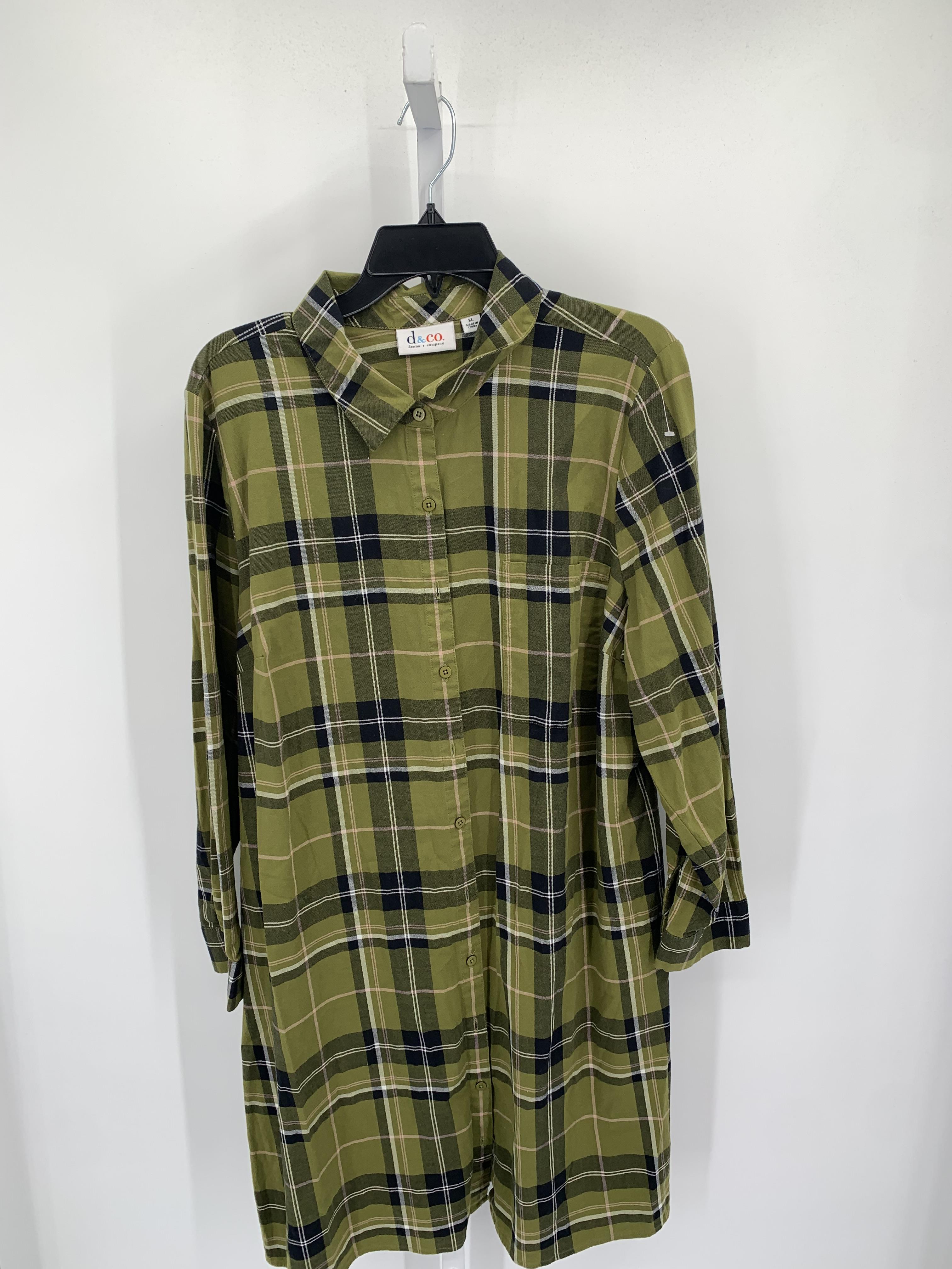 d & co. Size Extra Large Misses Long Sleeve Dress