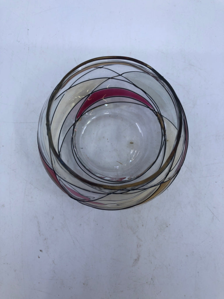 SMALL MOSAIC CANDLE HOLDER.