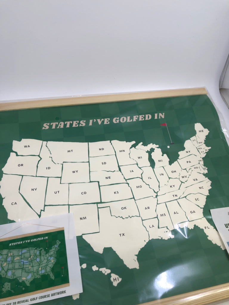 NIP USA GOLF SCRATCH OFF MAP.