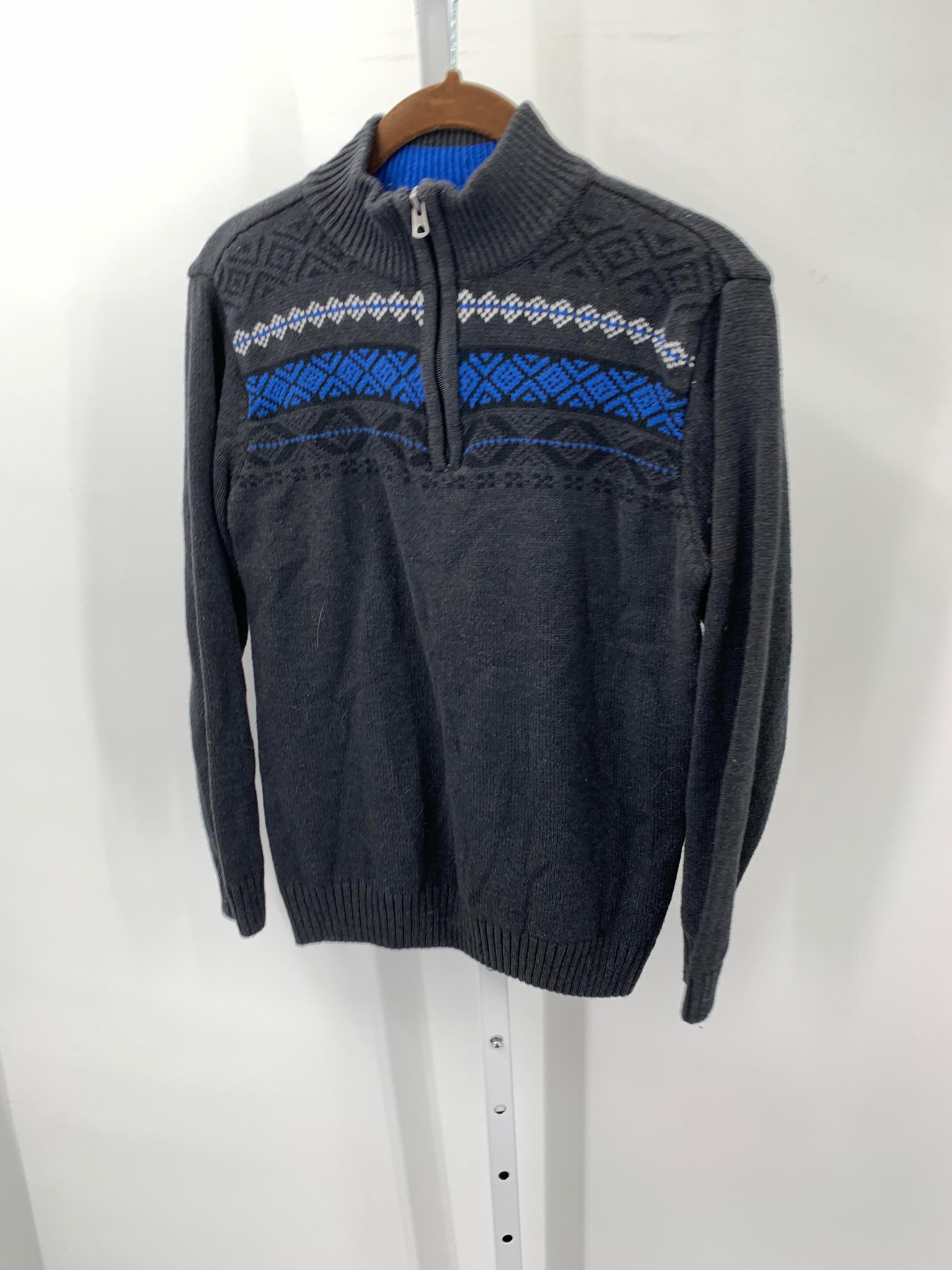 BLUE WHITE PRINT PARTIAL ZIP