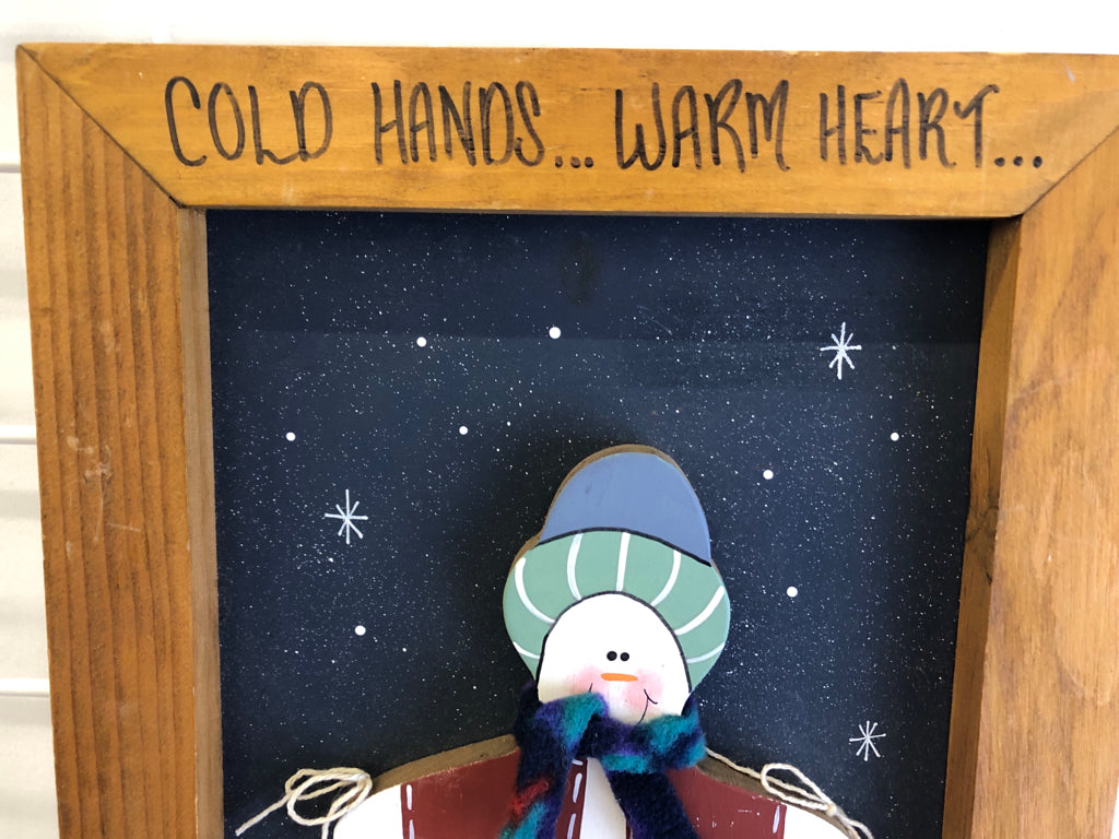COLD HANDS WALL HANGING.