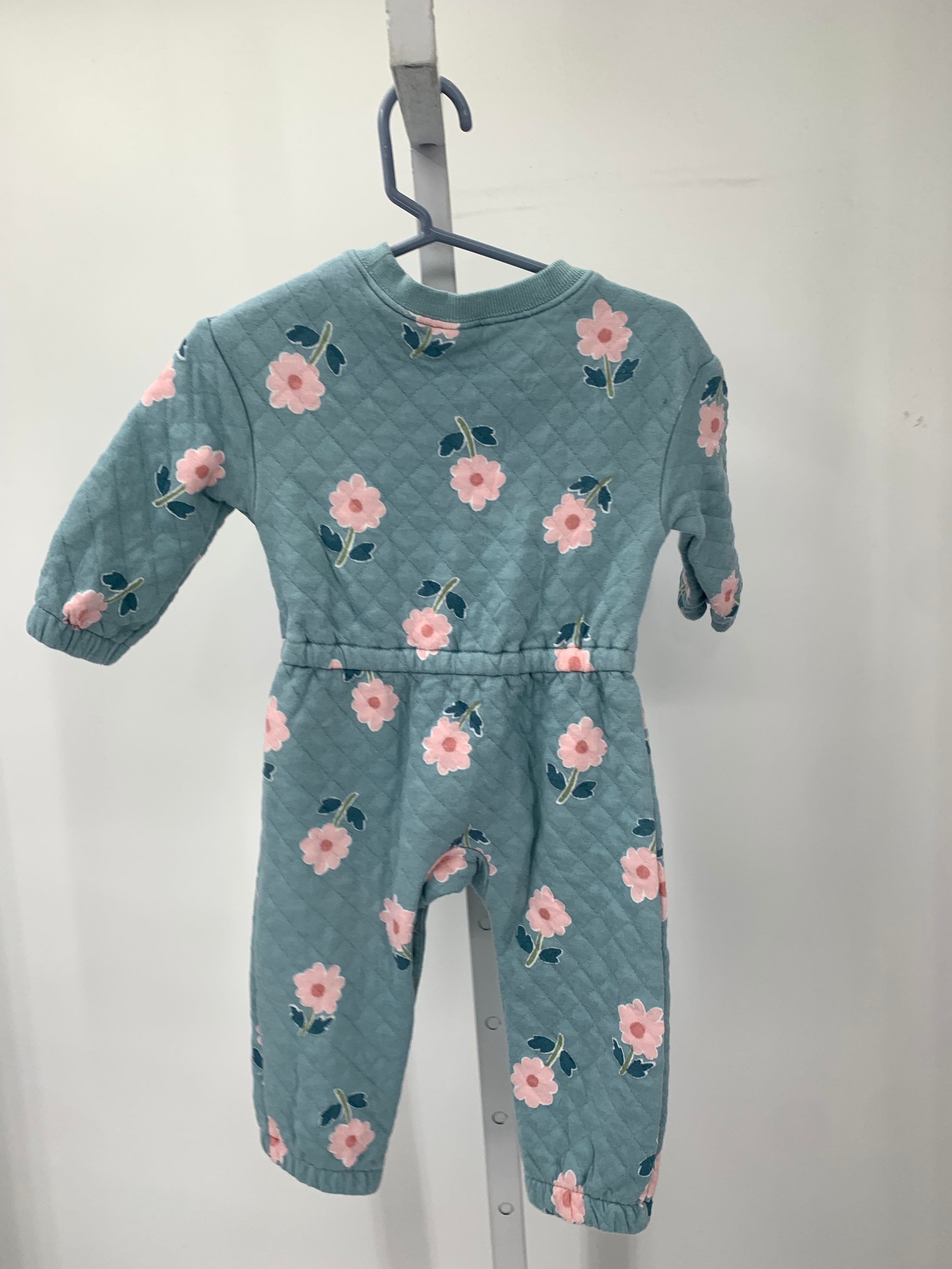 Carters Size 12 Months Girls Long Slv. Romper