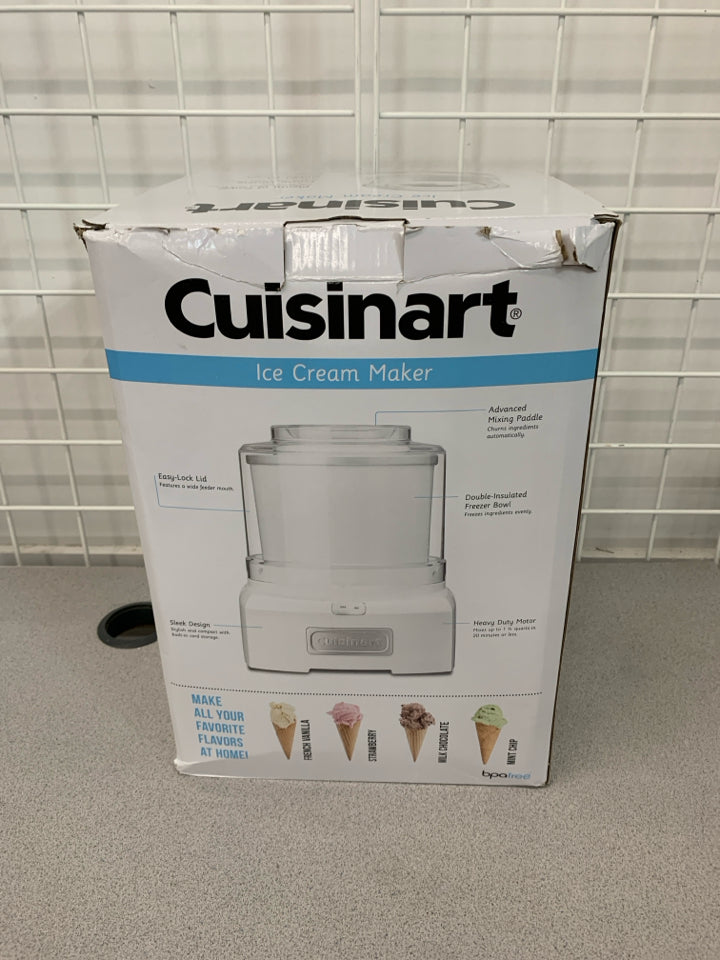 NIB ICE CREAM MAKER - CUISINART.