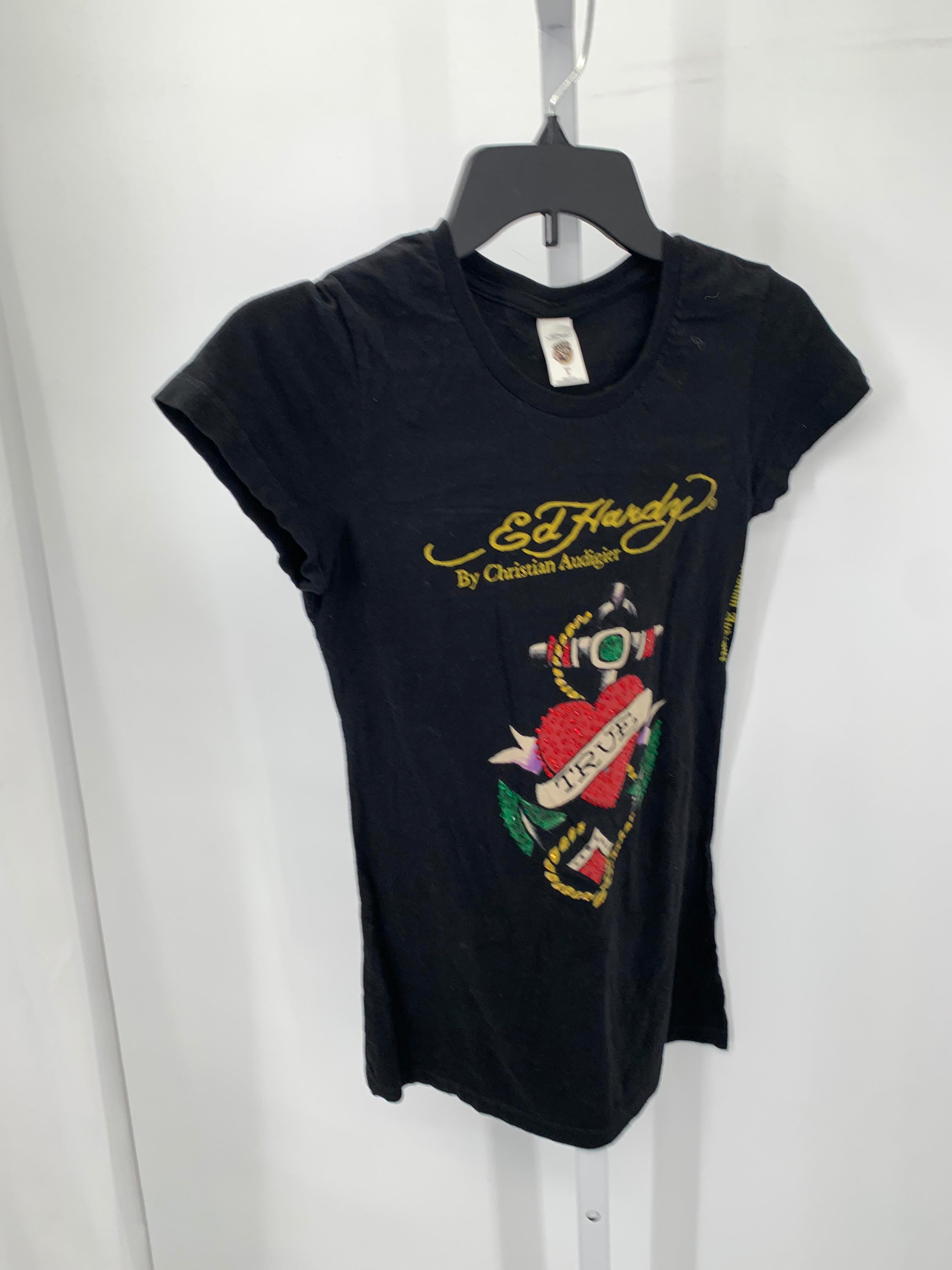 Ed Hardy Size Small Misses Short Sleeve Shirt