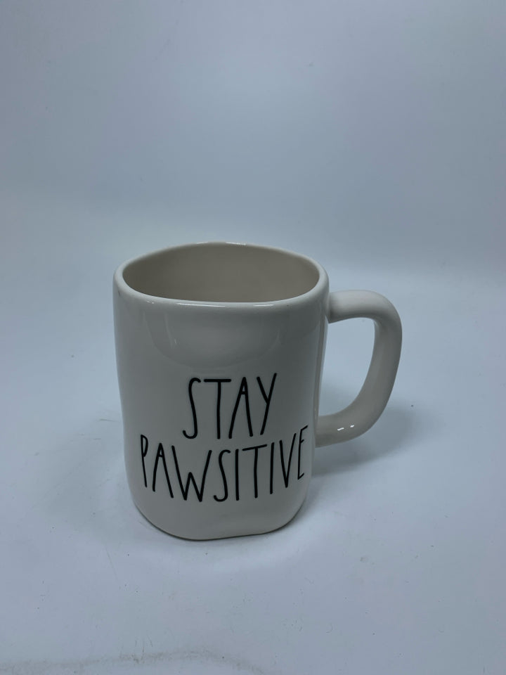 STAY PAWSITIVE MUG.